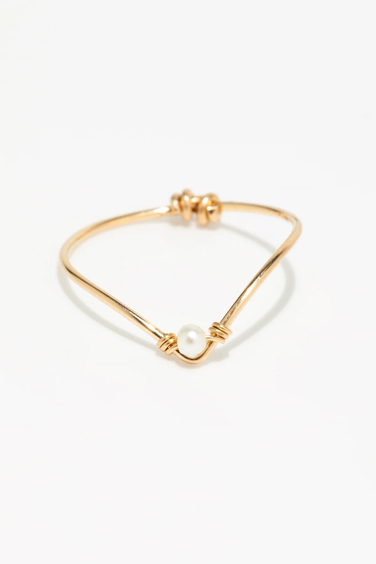Bague Chevron - Perle de culture