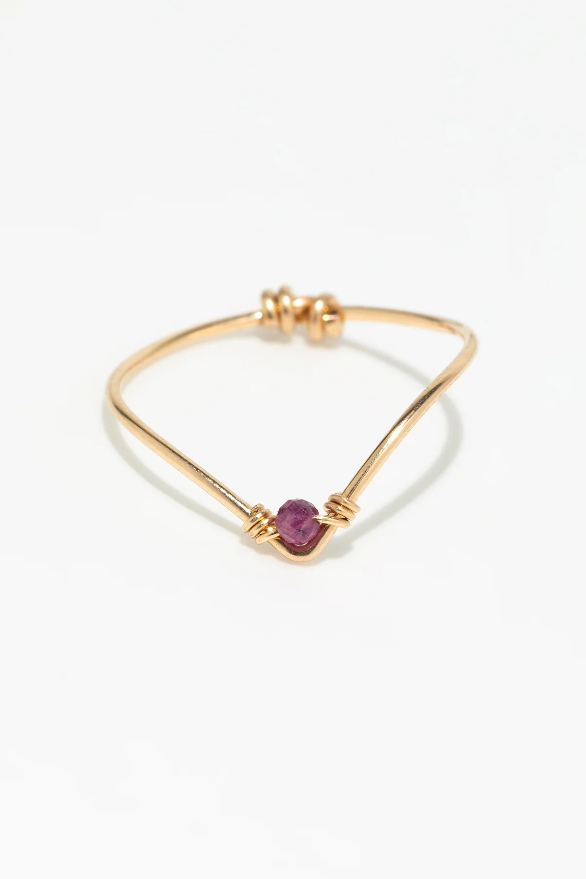 Bague Chevron - Rubis