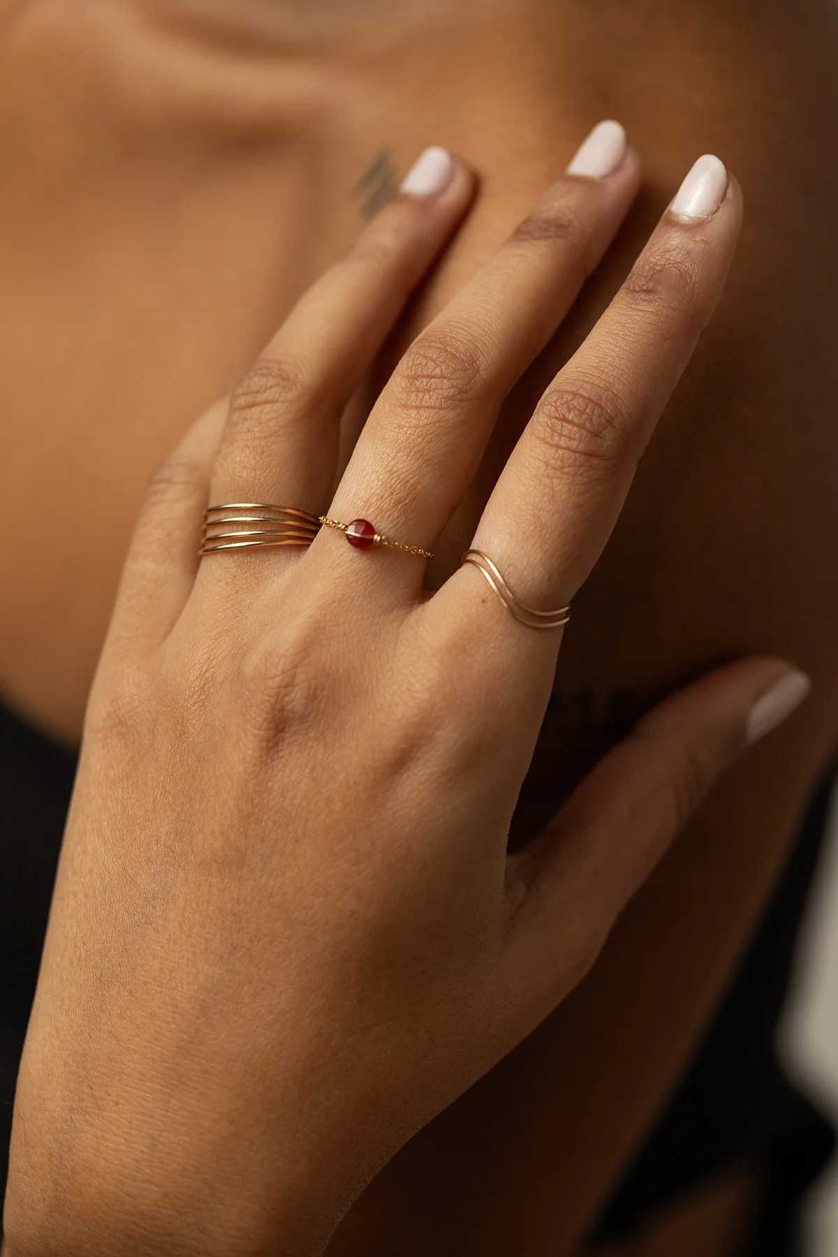 Bague multi-rangs Essentiel - Image 3