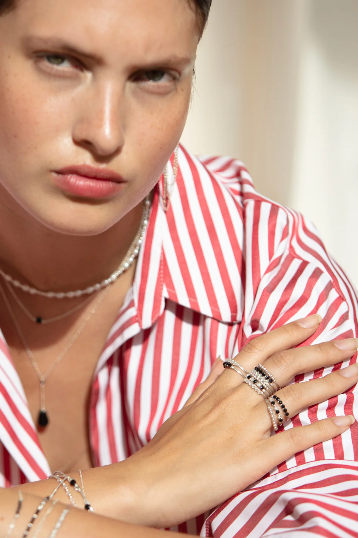 Bague Pavé - Cristal de roche - Argent - Image 3