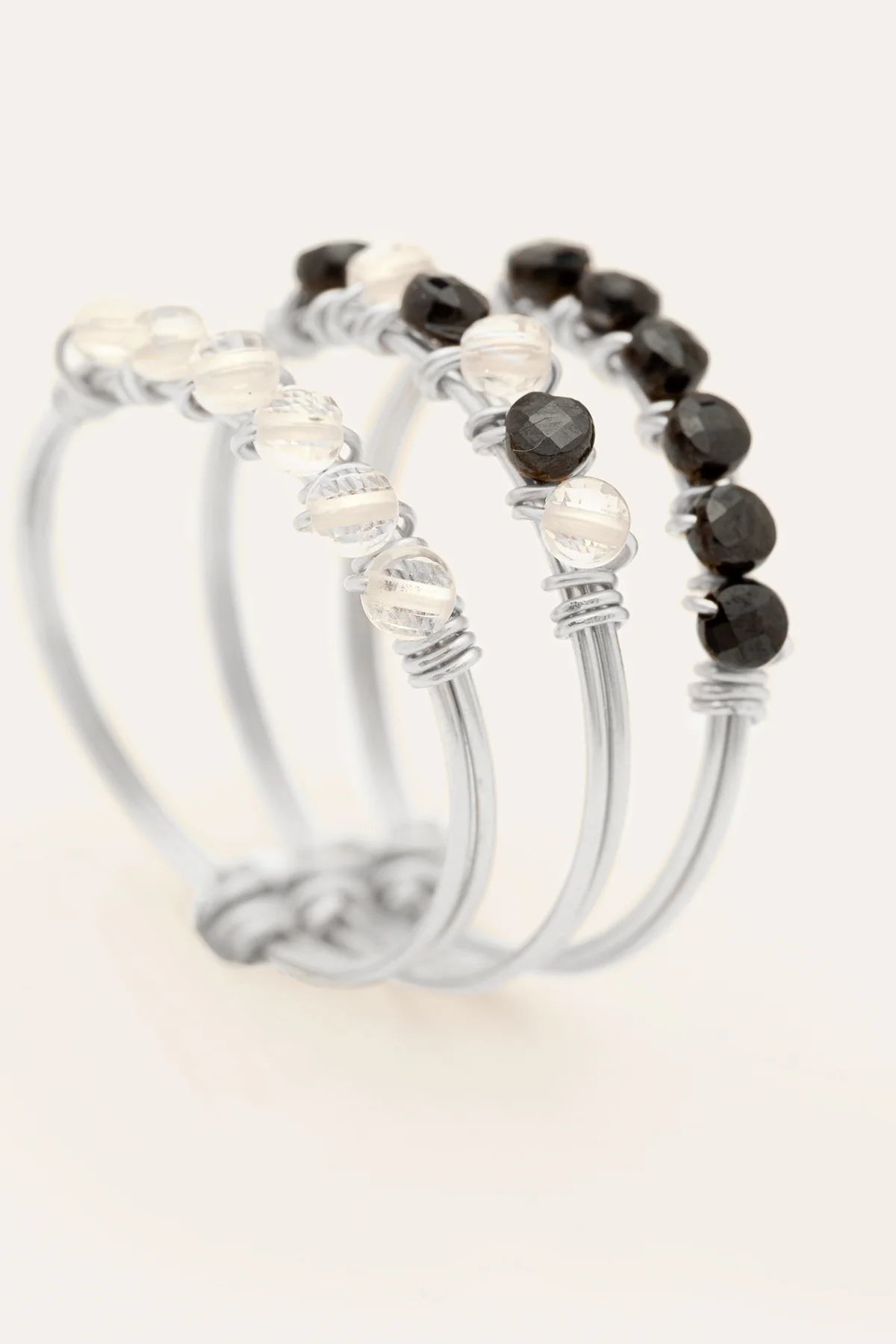 Bague Pavé - Damier - Argent - Image 4
