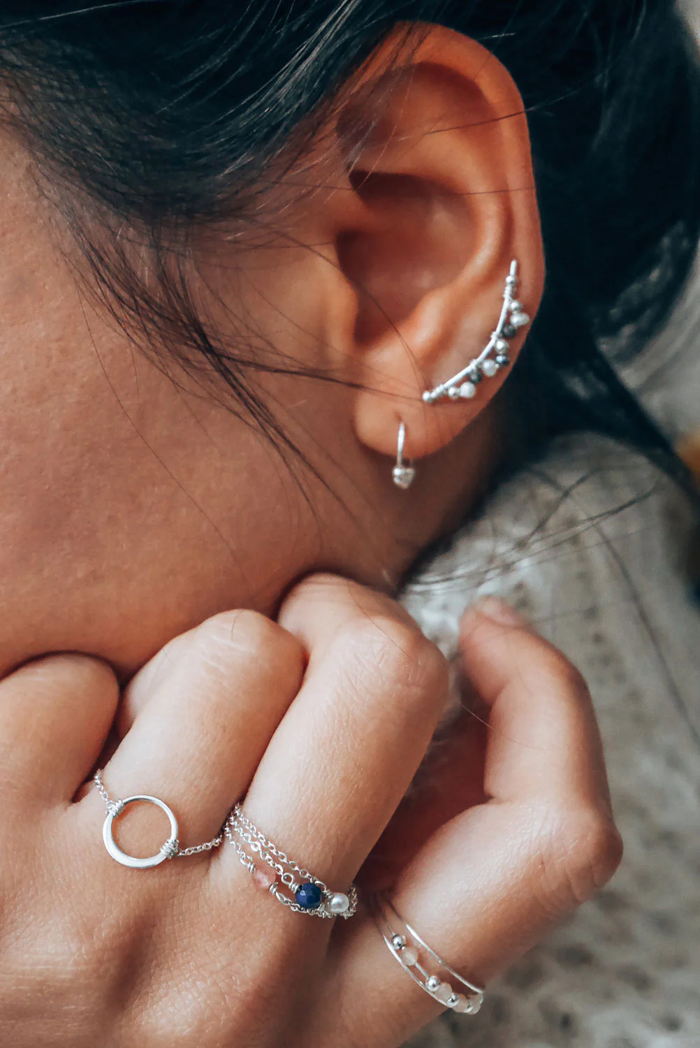 Bague chaînette Stella - Pierre - Image 8