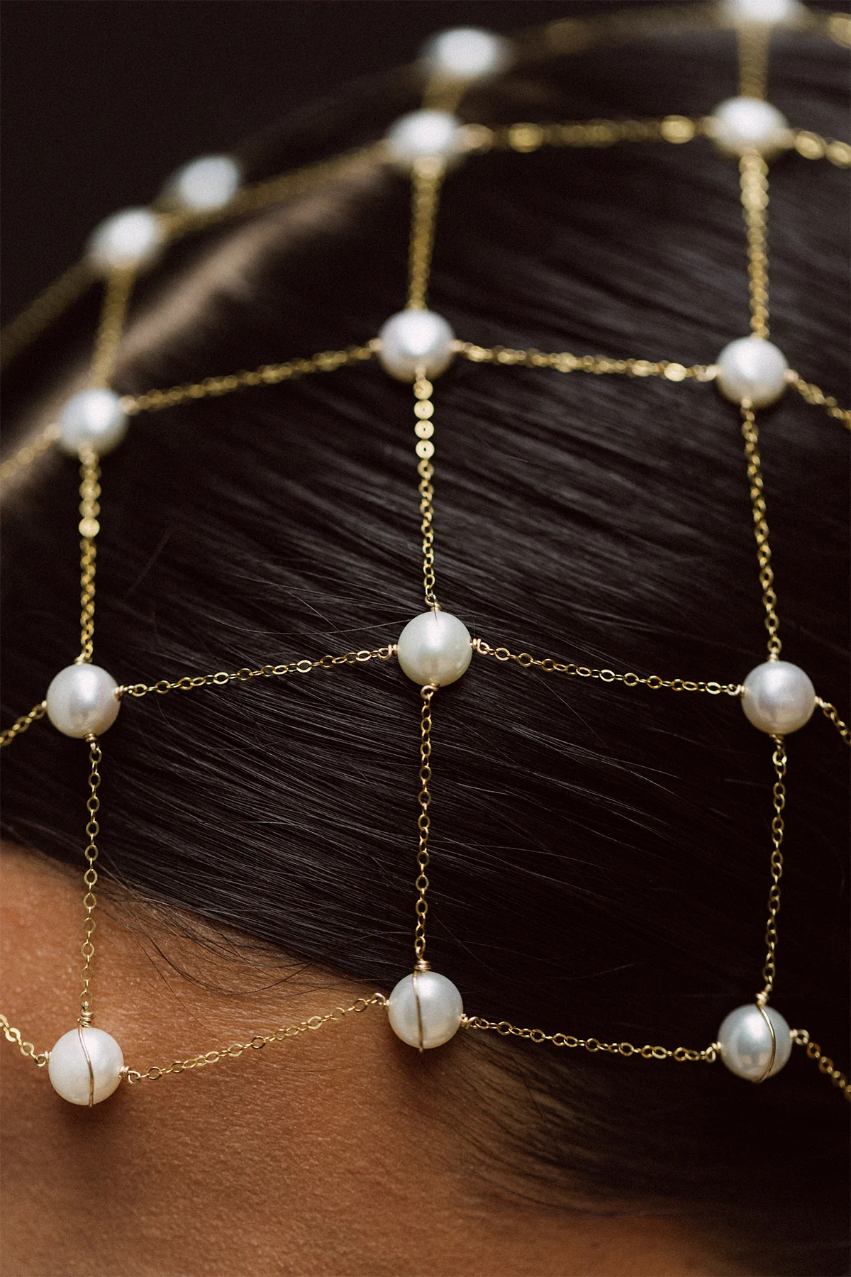 Bijou de tête Toison Dorée - Perles de culture - Image 7