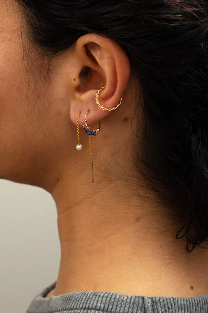 Bijou d'oreille Stella multi-positions - Perles de culture - Image 3