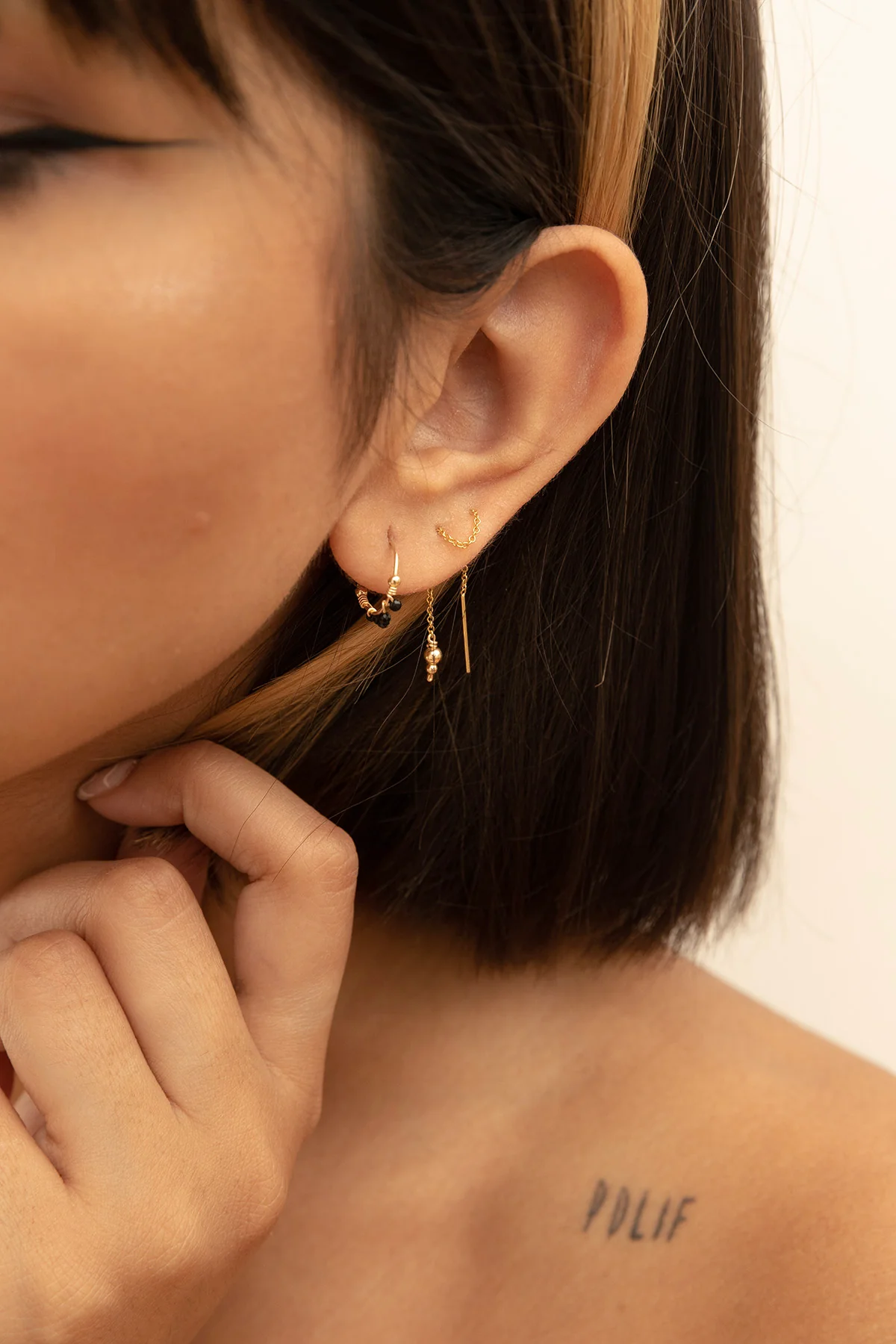 Bijou d'oreille Stella multi-positions perle - Image 4