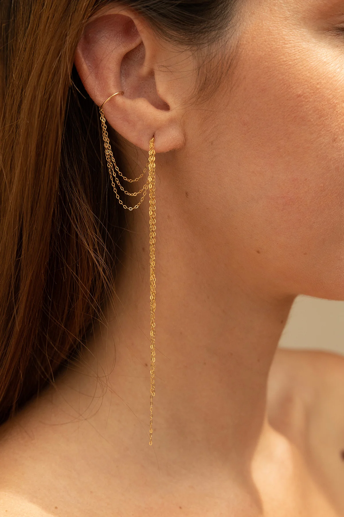 Bijou d'oreille triple Chaînes - Image 4