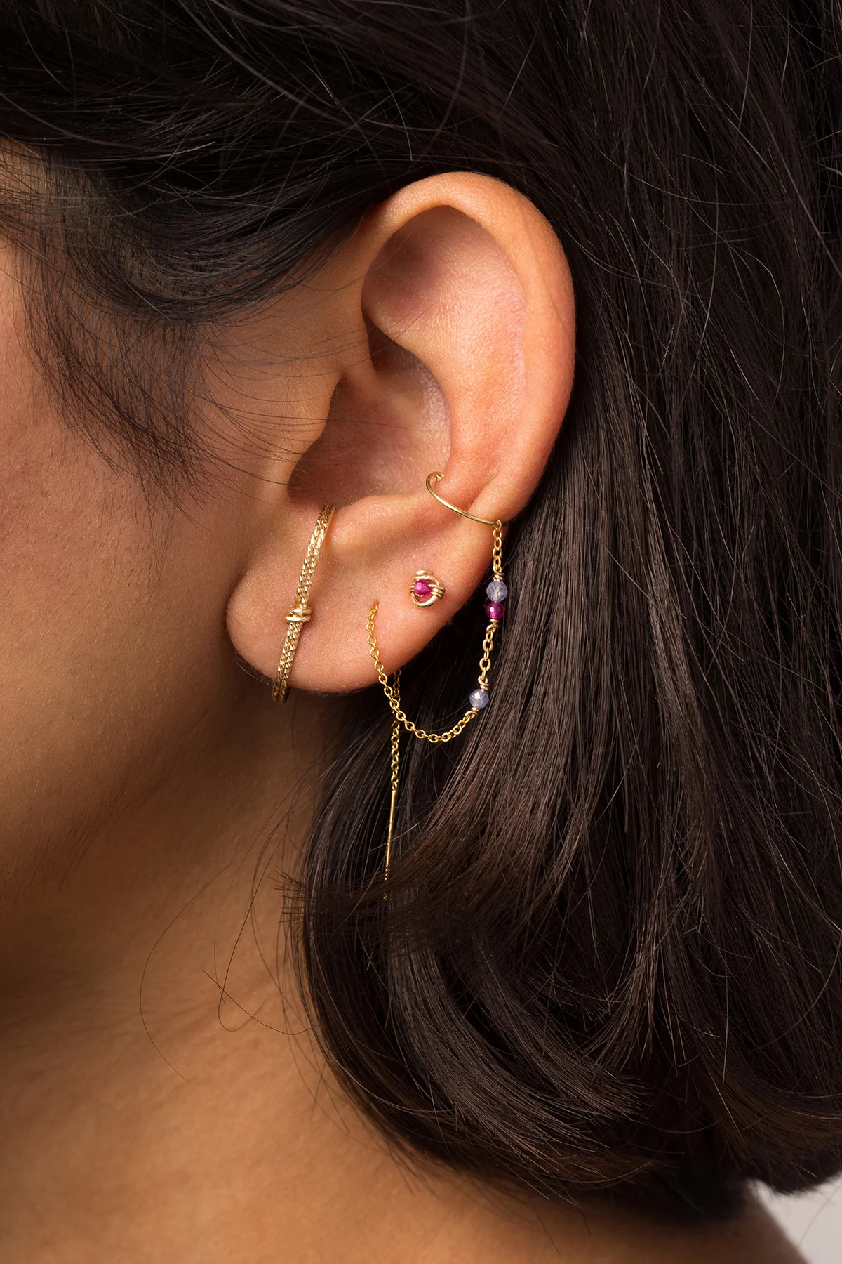 Boucle d'oreille Illusion Éclat - Image 2