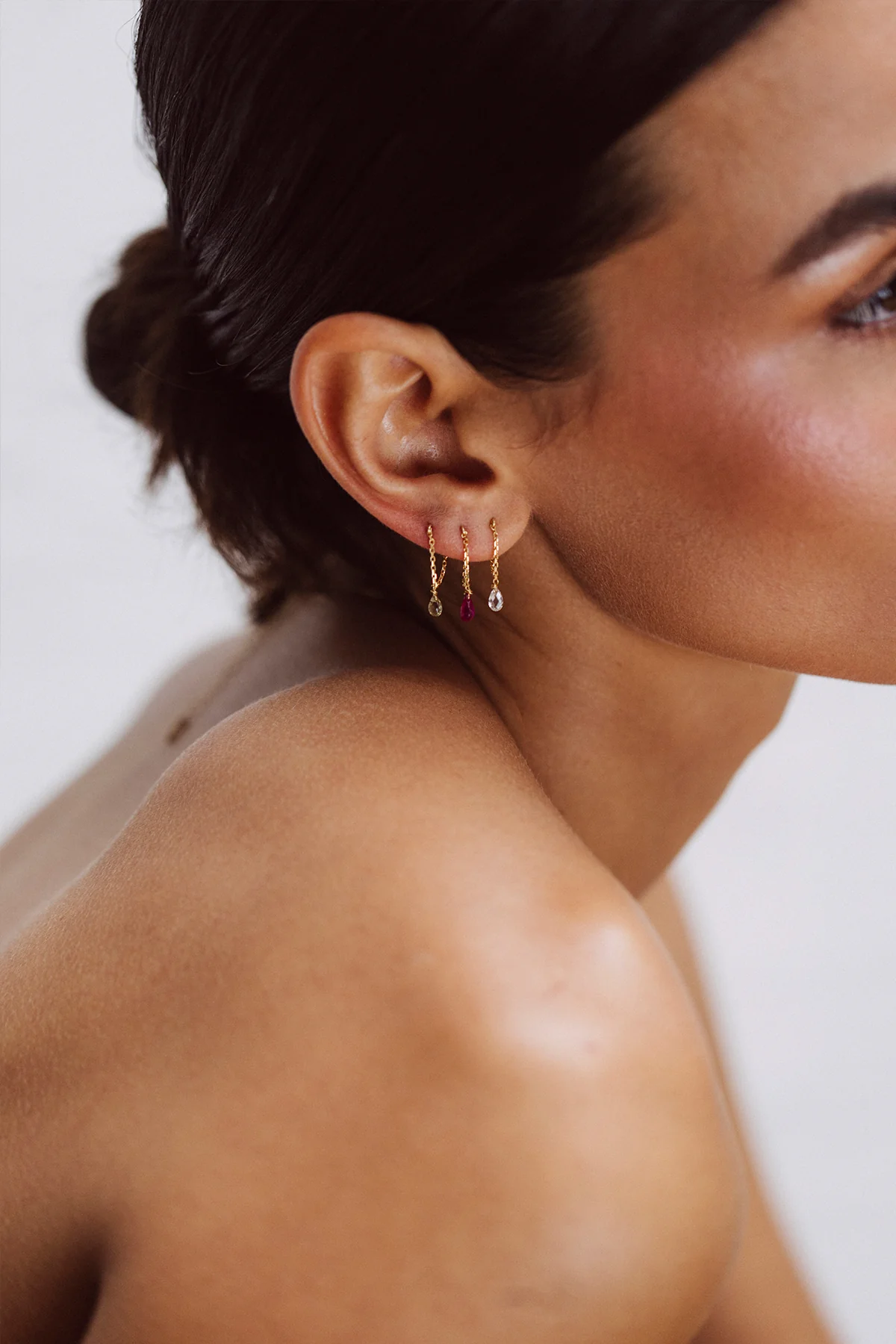 Boucles d'oreilles chaîne Mia essentiel - Or 750‰ Diamant blanc - Image 4