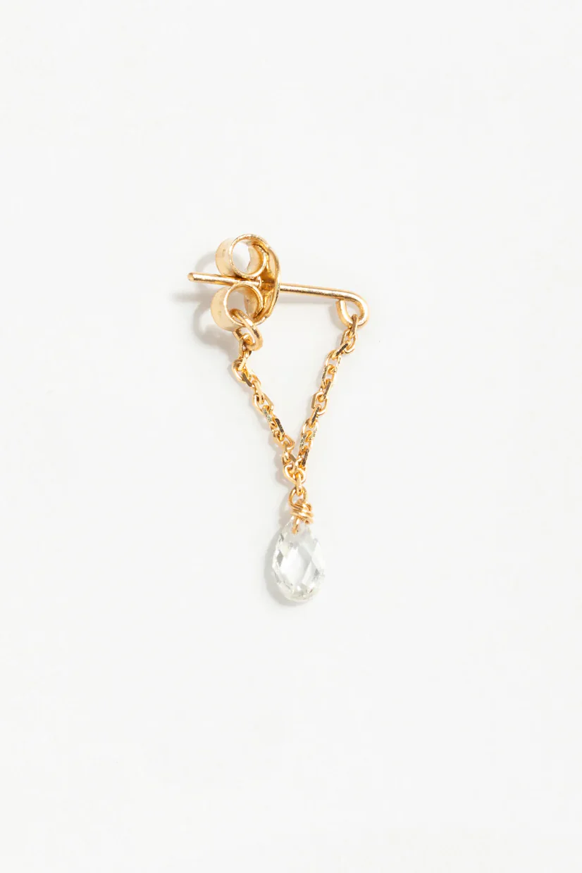 Boucles d'oreilles chaîne Mia essentiel - Or 750‰ Diamant blanc - Image 5