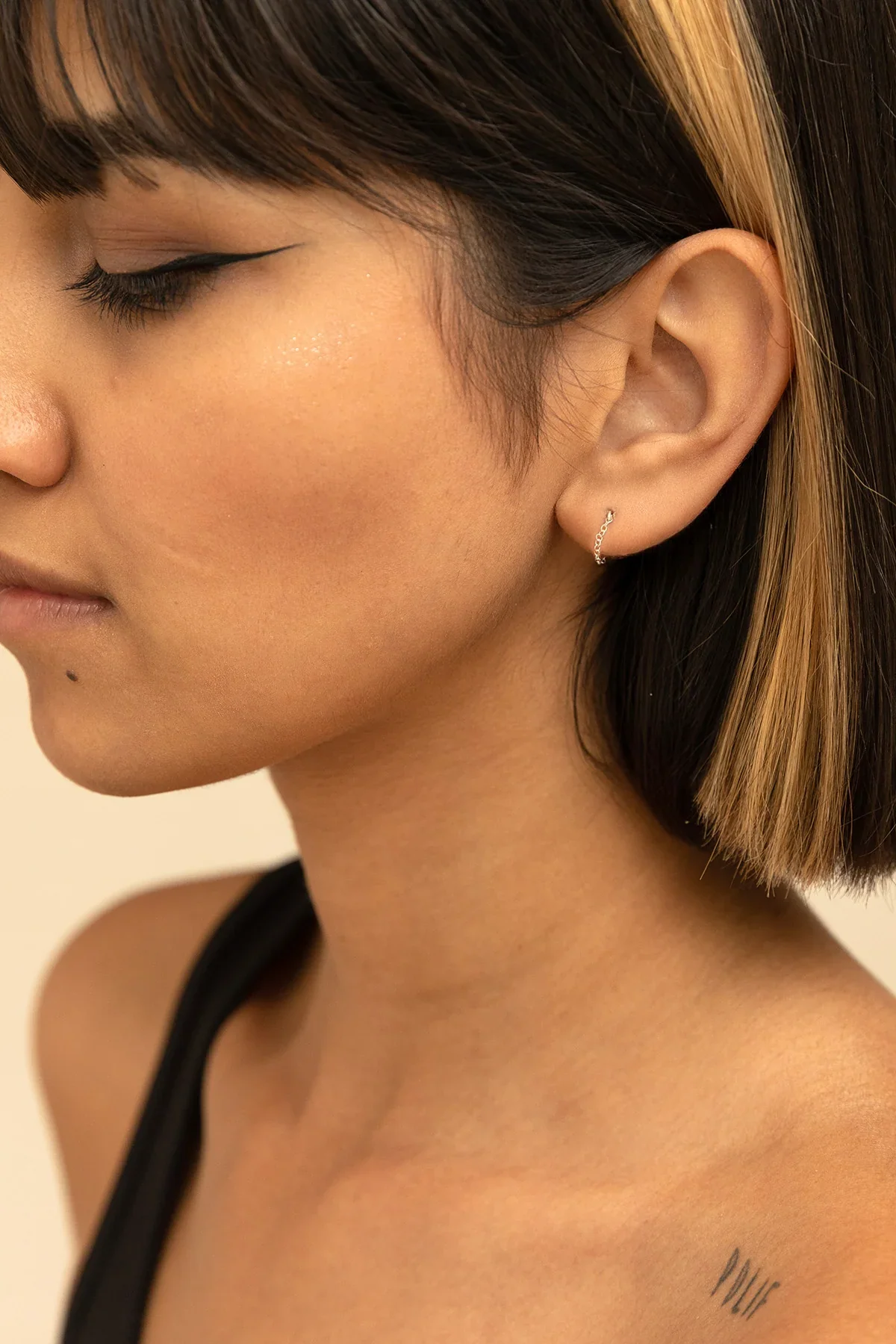 Boucles d'oreilles chaînette Essentiel - Argent - Image 3