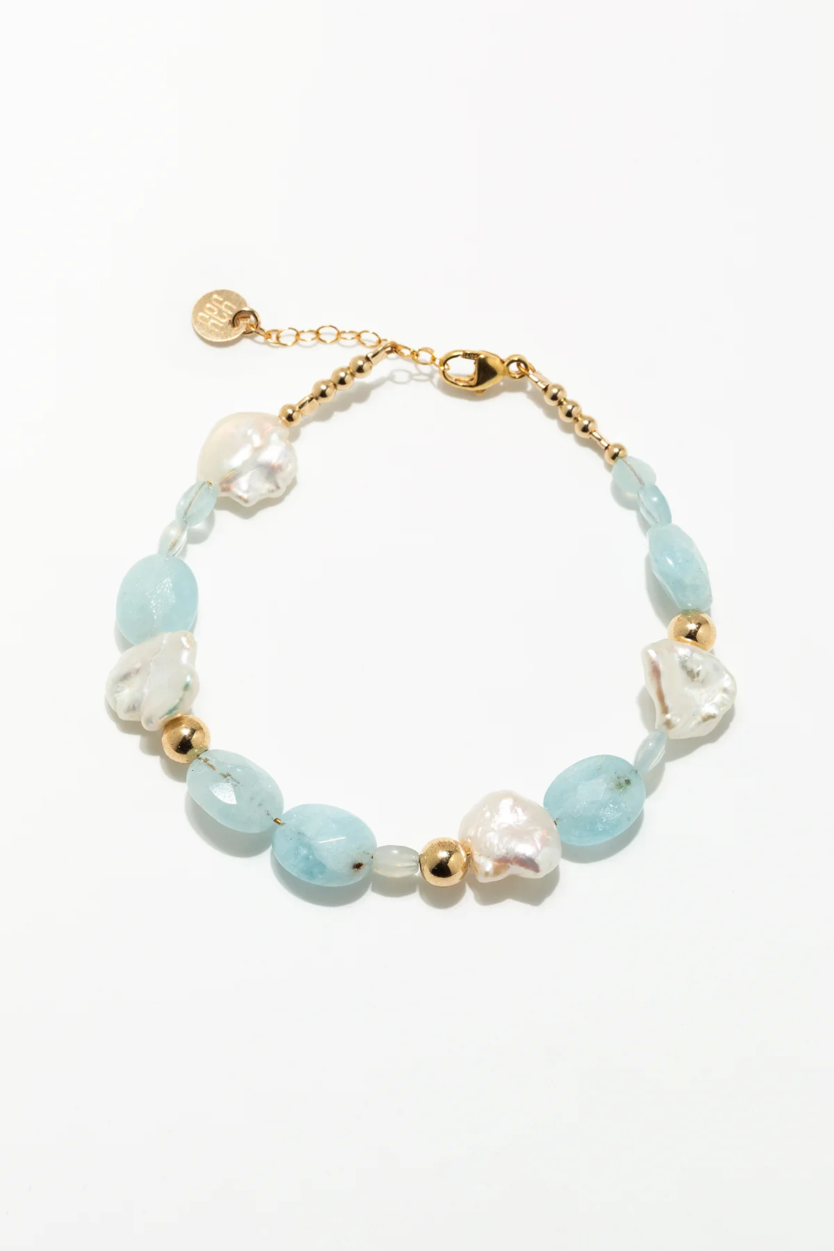 Bracelet Cauri - Aigue marine