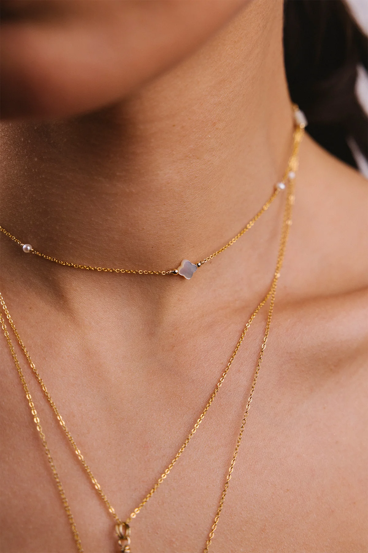 Bracelet-collier Swan - Nacre - Image 3