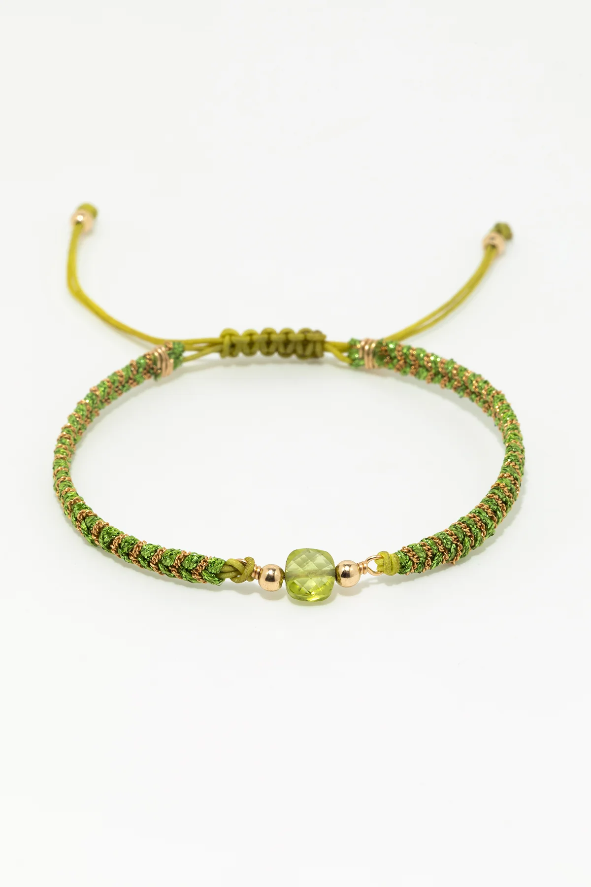 Bracelet cordon Vaiana - Péridot