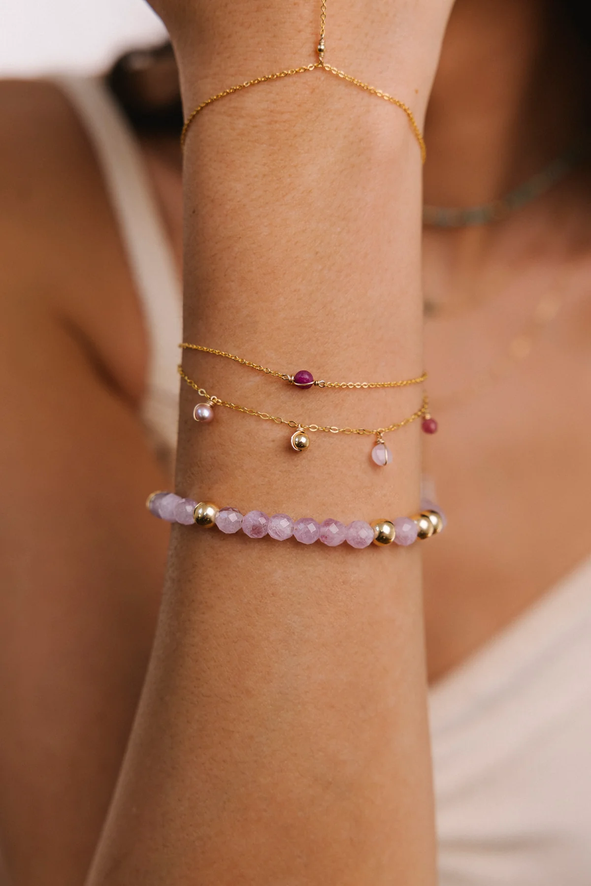 Bracelet Stella - Rubis - Image 3