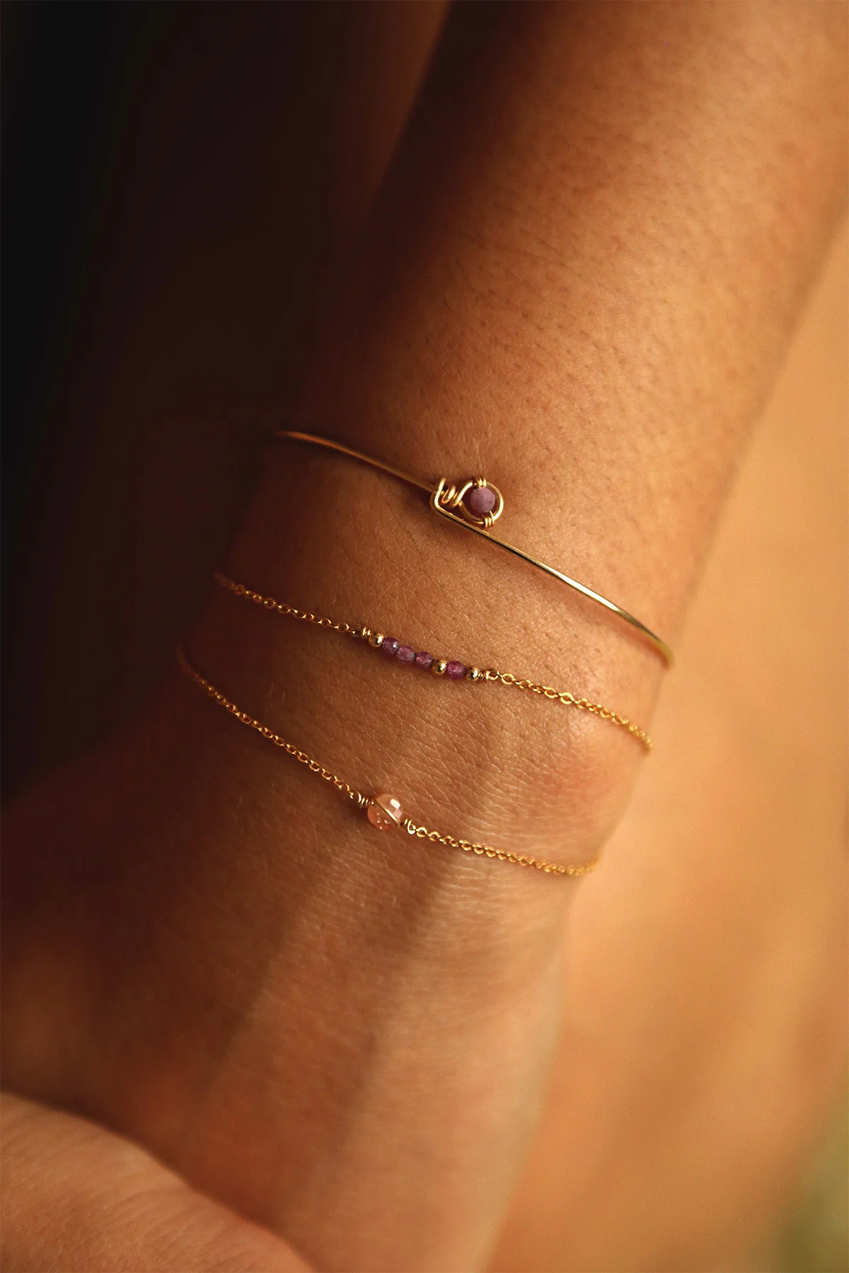 Bracelet Théa - Rubis - Image 3