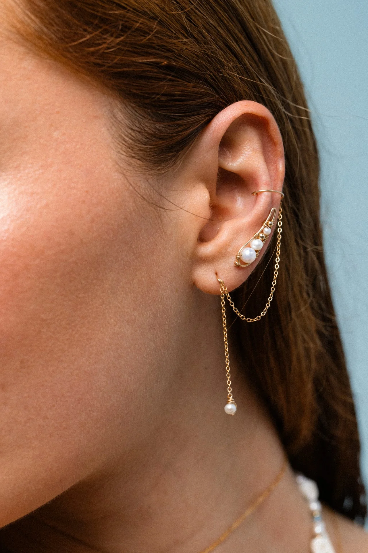 Bijou d'oreille Stella - Perle de culture - Image 3