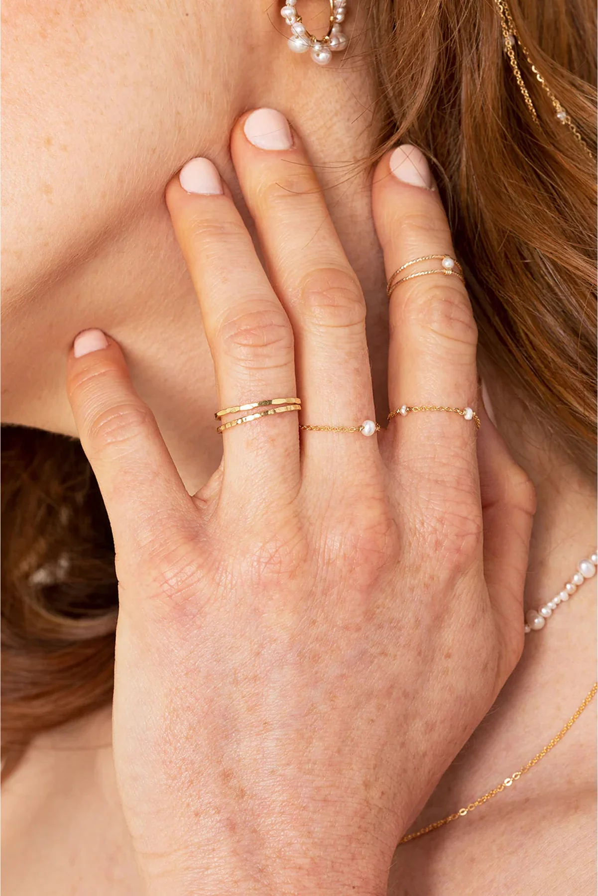 Coffret bagues martelées - Or 750‰ - Image 4