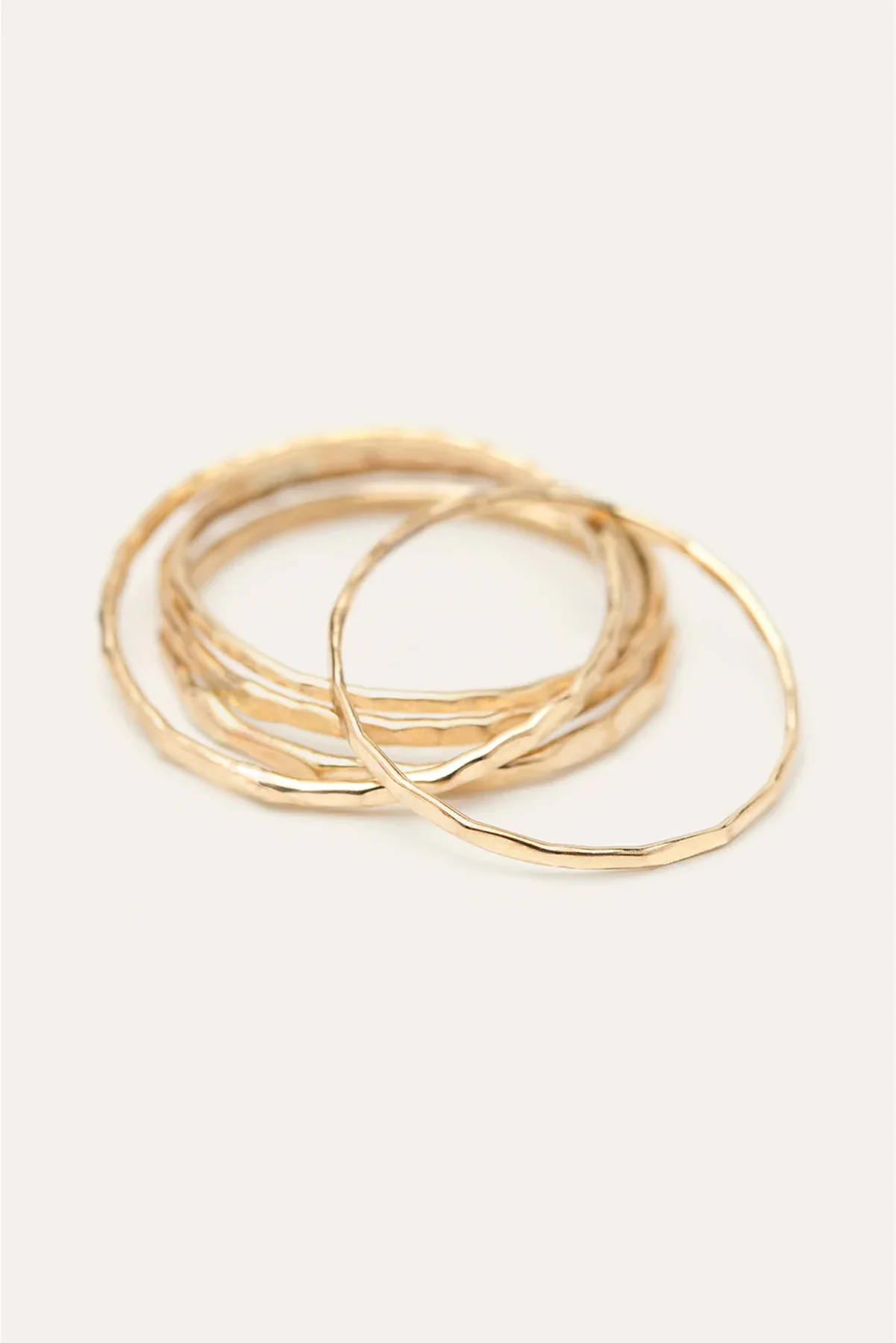 Coffret bagues martelées - Or 750‰ - Image 6