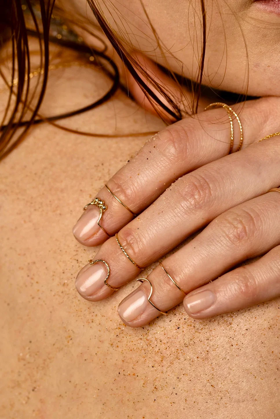 Coffret trio de bagues d'ongle