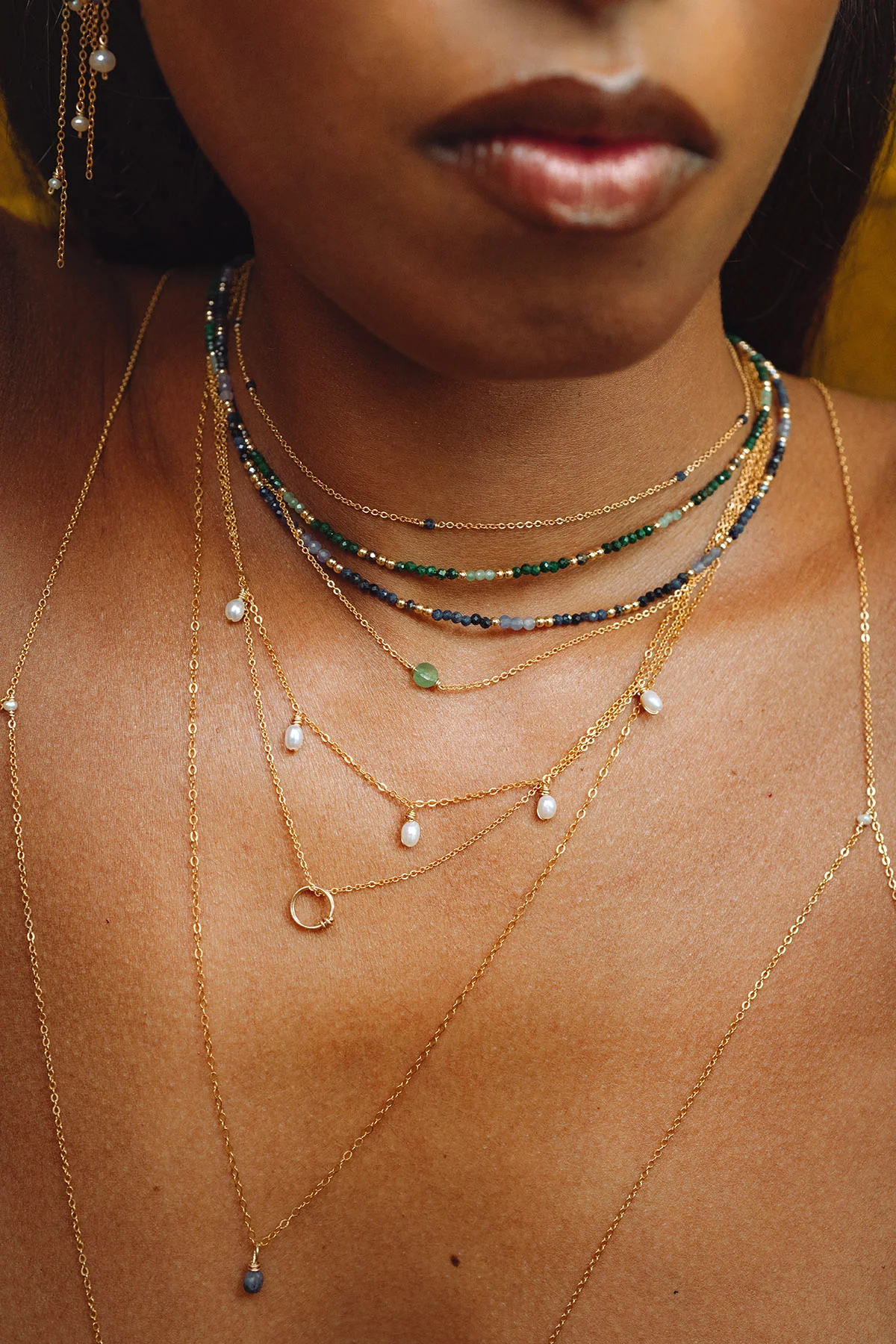 Collier-Bracelet double Queen - Azur - Image 5
