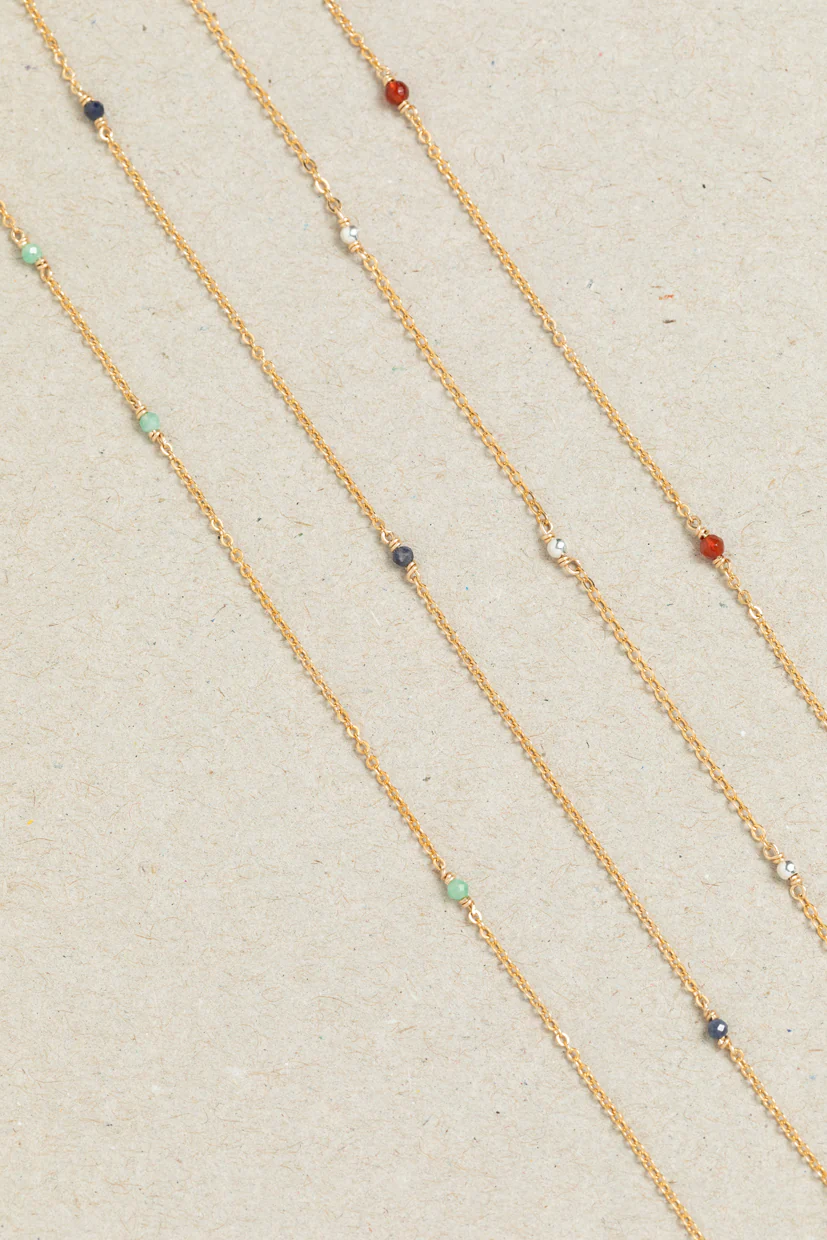 Collier-Bracelet double Satellite - Émeraude - Image 4