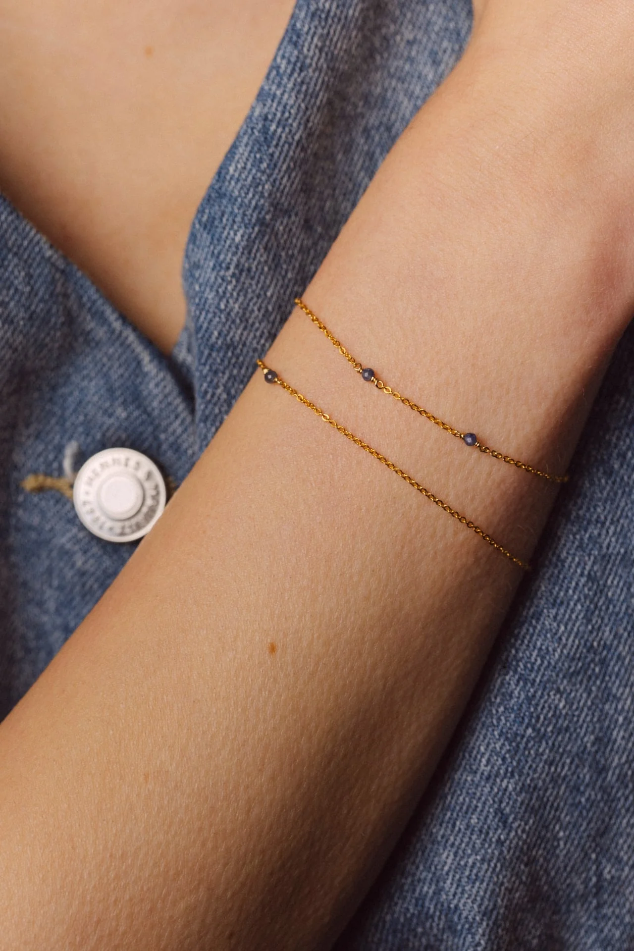 Bracelet-collier Satellite - Saphir - Image 3
