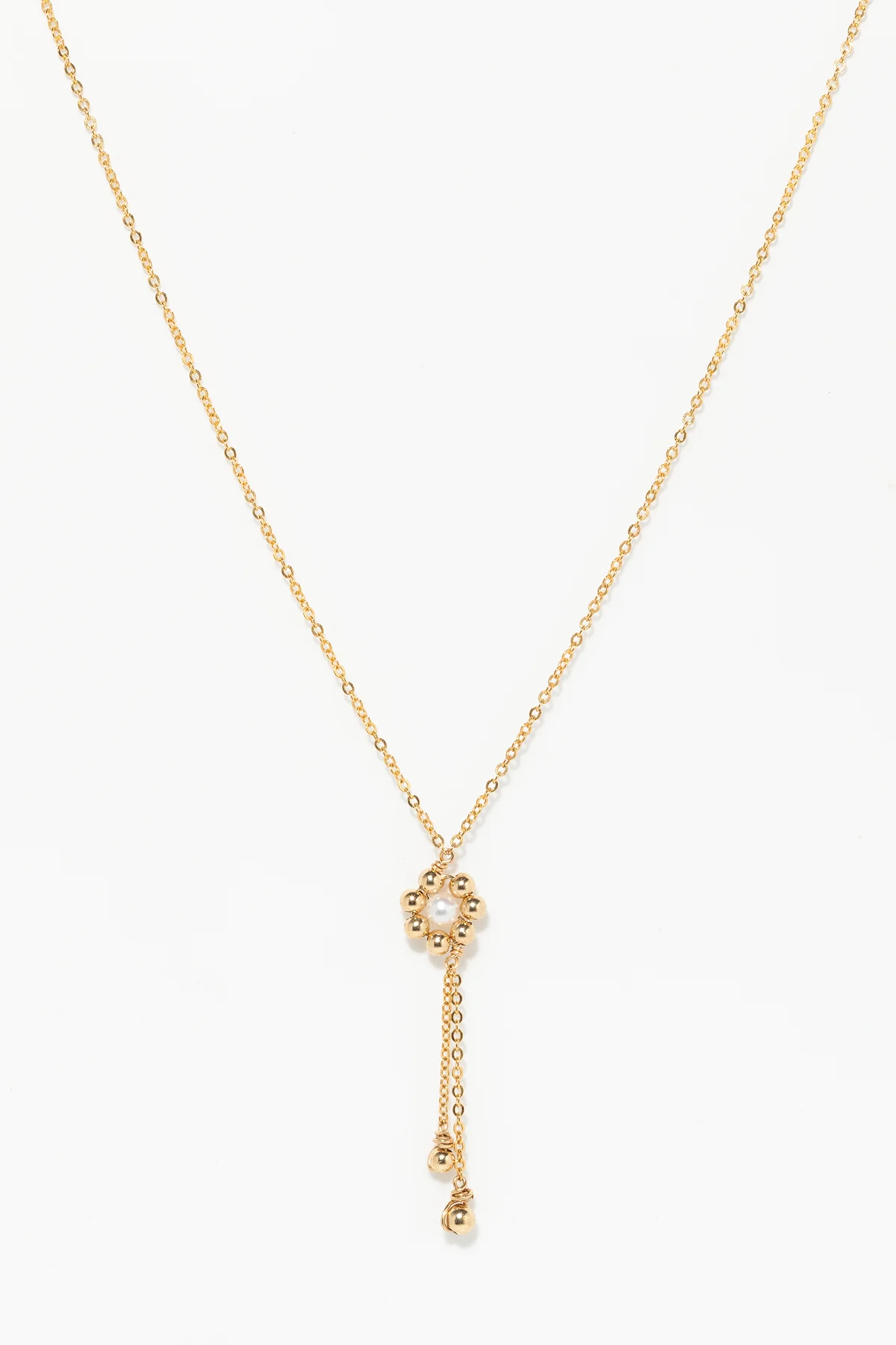 Collier cravate Daisy - Perle de culture