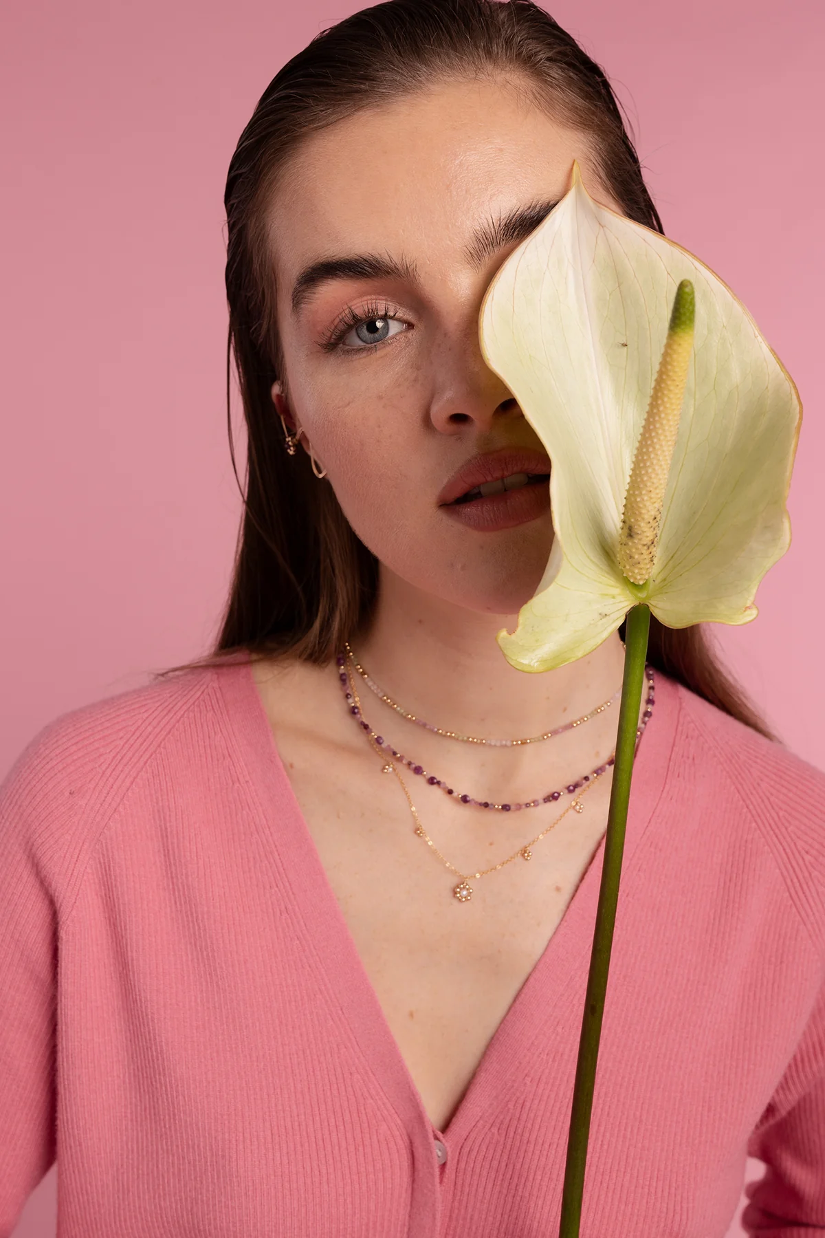 Collier grelot Daisy - Perle de culture - Image 3