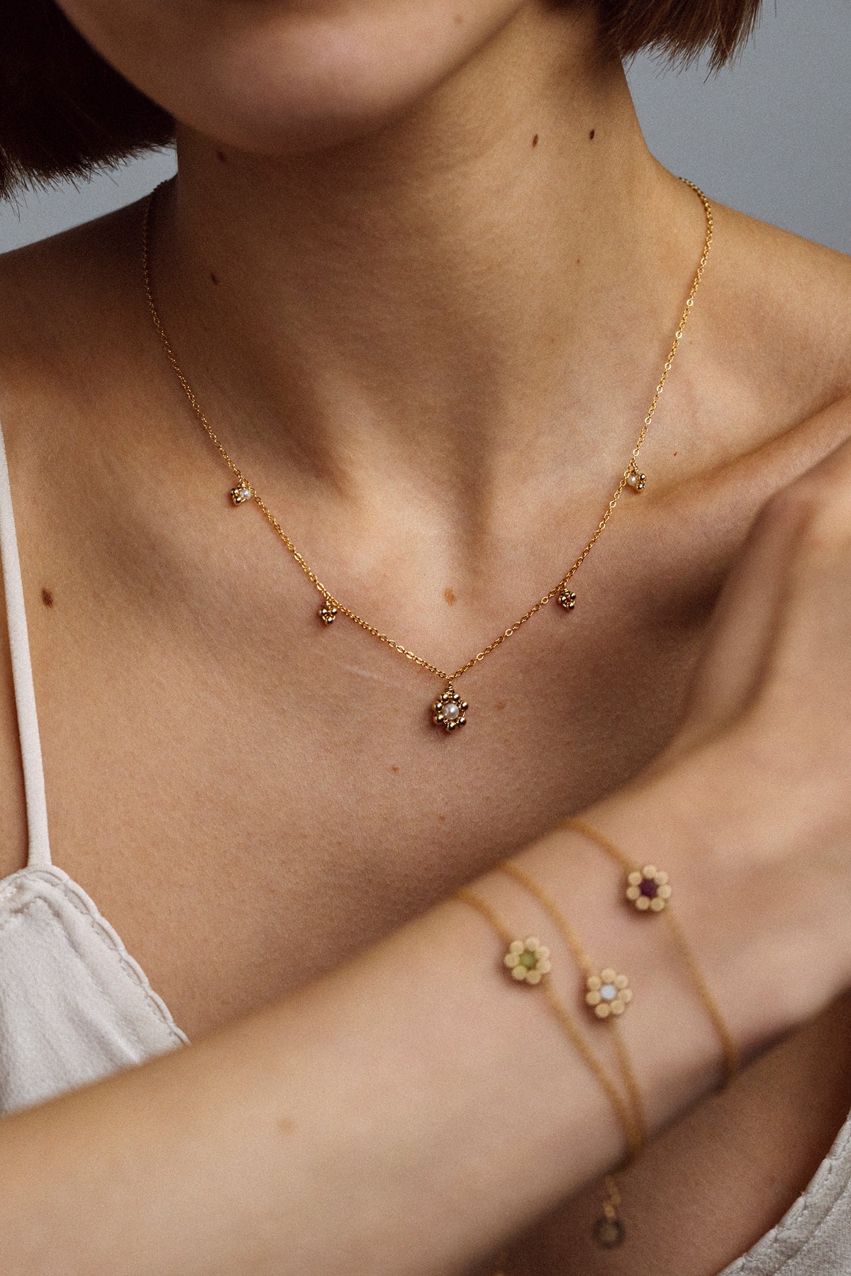 Collier grelot Daisy - Perle de culture - Image 4