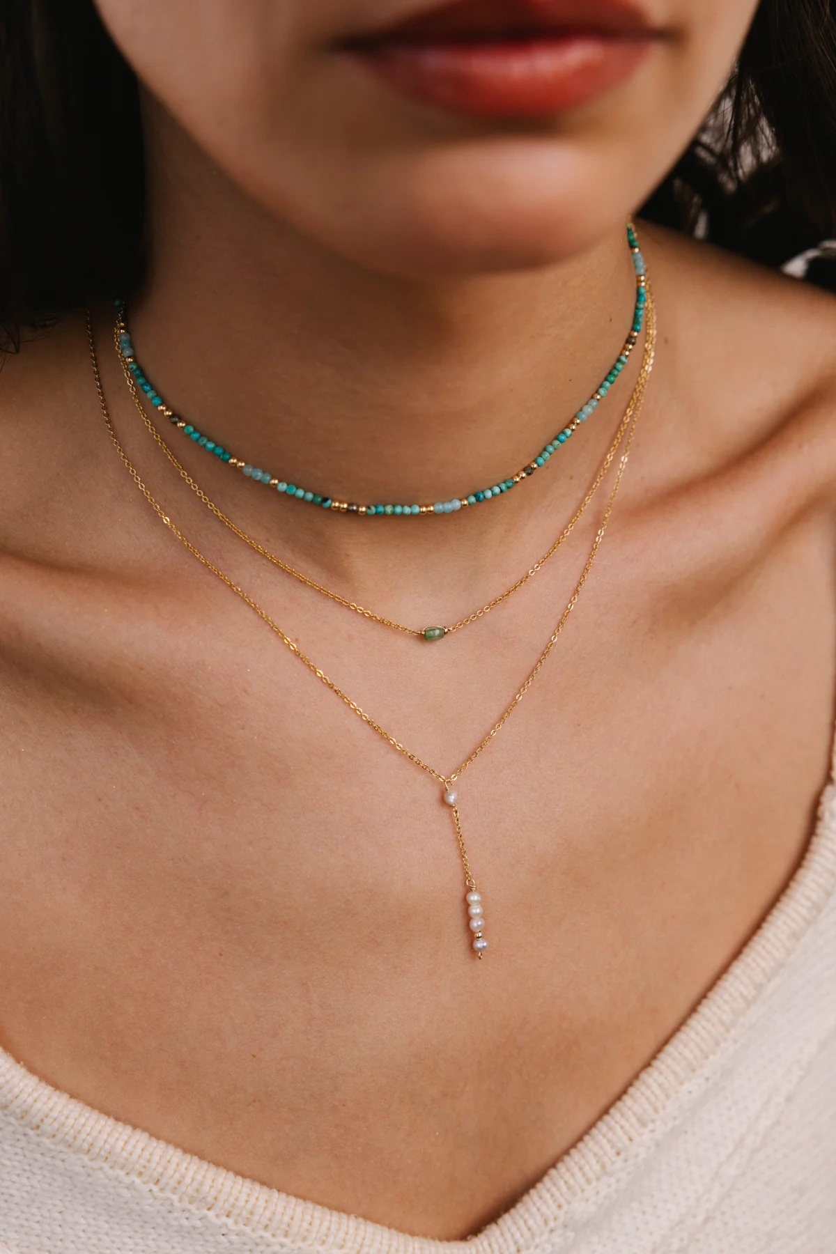 Collier long Théa - Perle de culture - Image 3