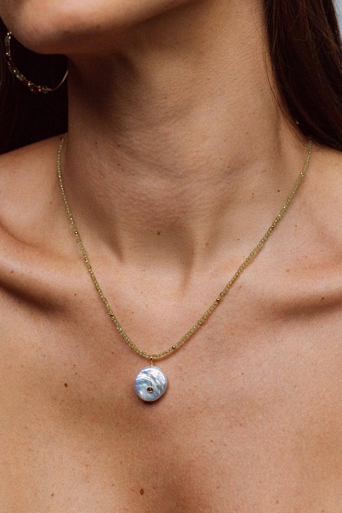 Collier Queen 40cm - Péridot - Image 2