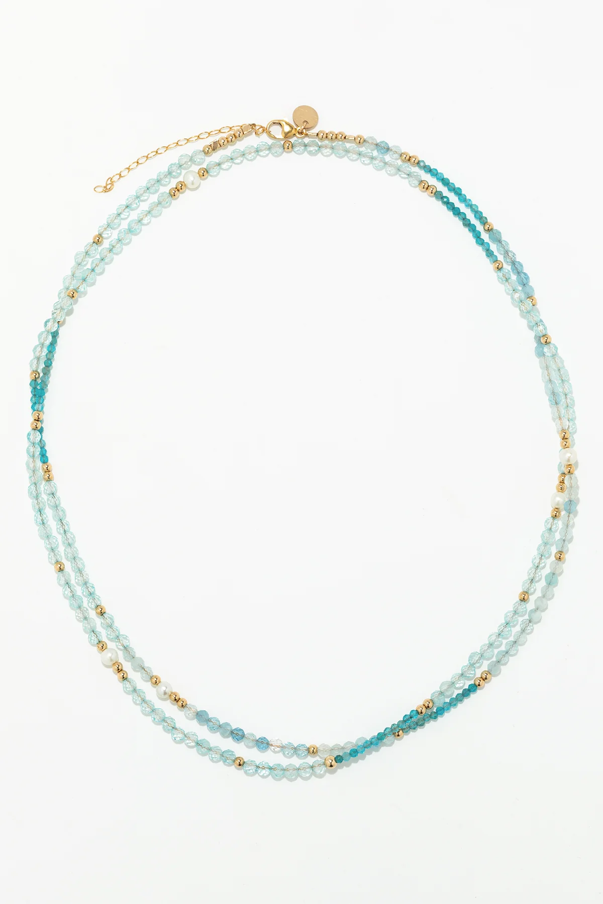 Collier Queen 80cm - Azur - Image 6