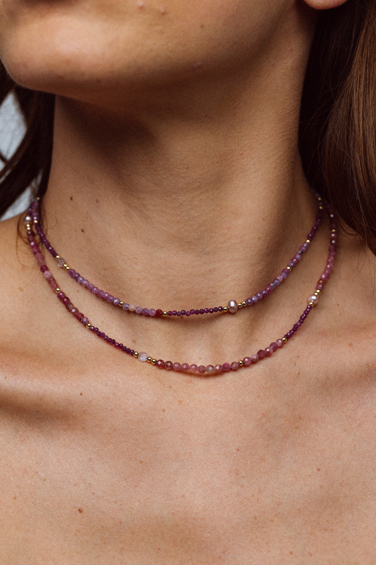 Collier Queen 80cm - Grenadine - Image 3