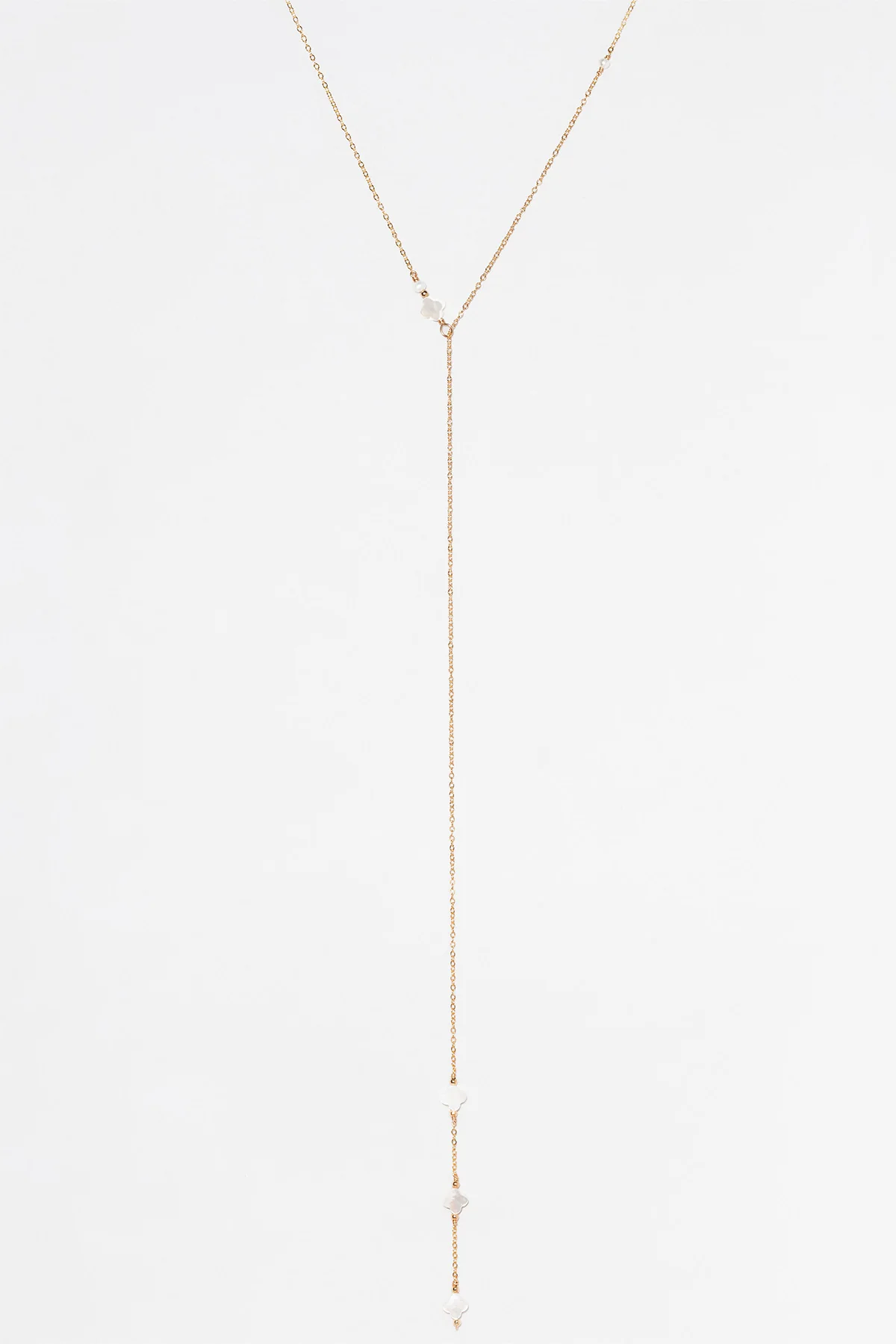 Collier réglable Swan - Nacre