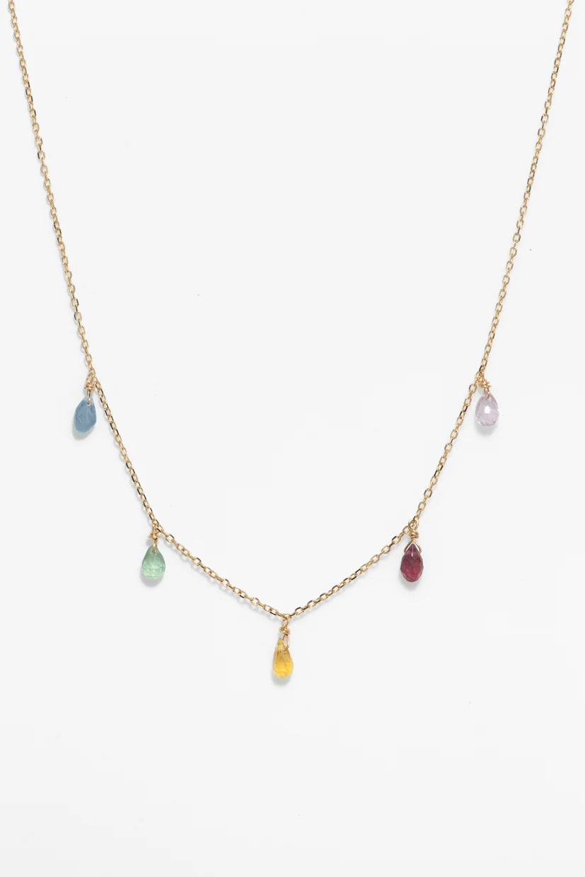 Collier Sofia - Or 750‰ - Saphir multicolore - Image 2