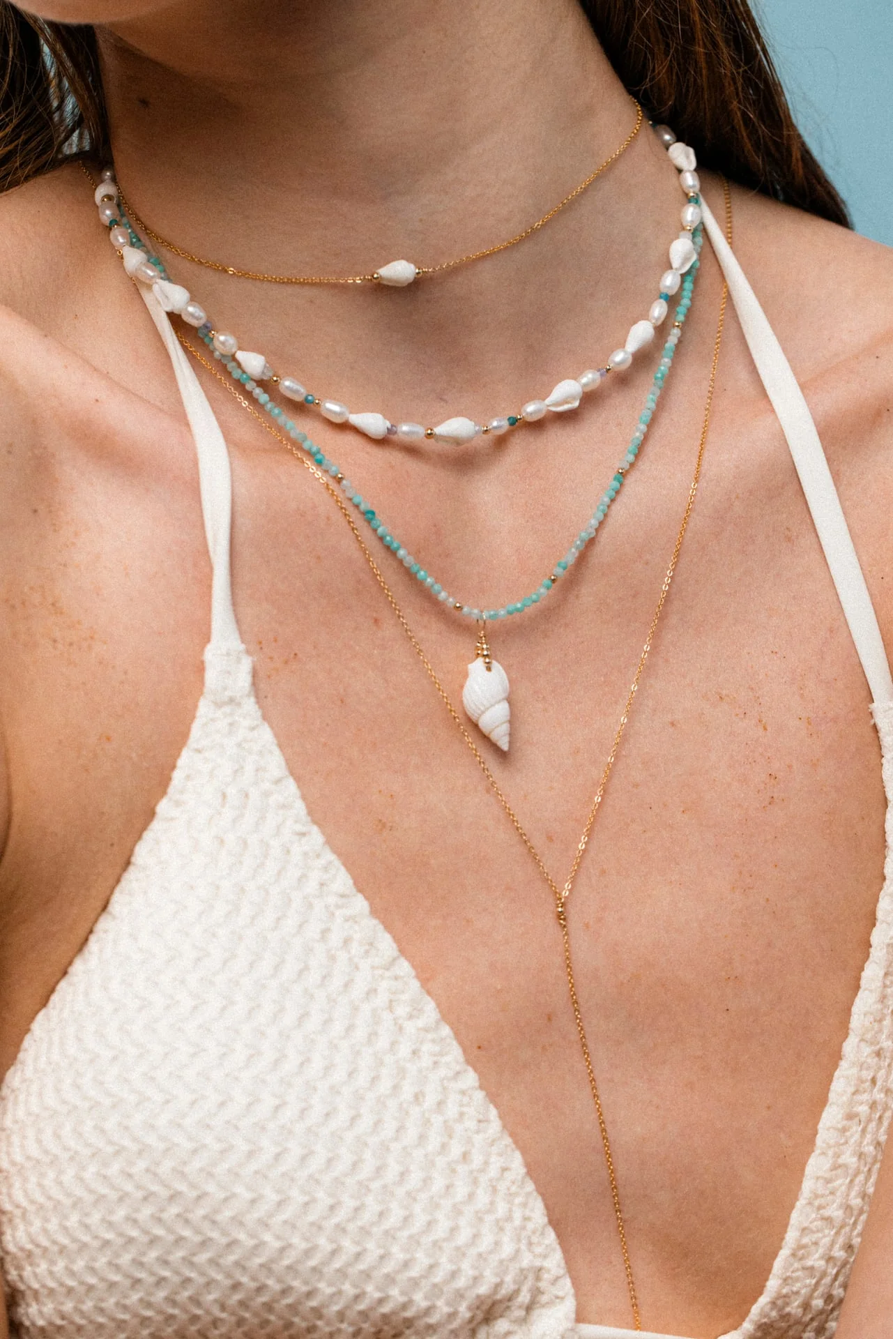 Collier Queen 40cm - Amazonite - Image 4