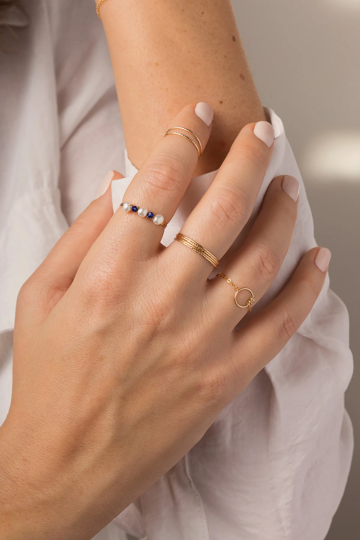 Bague double Éclat phalange - Image 3