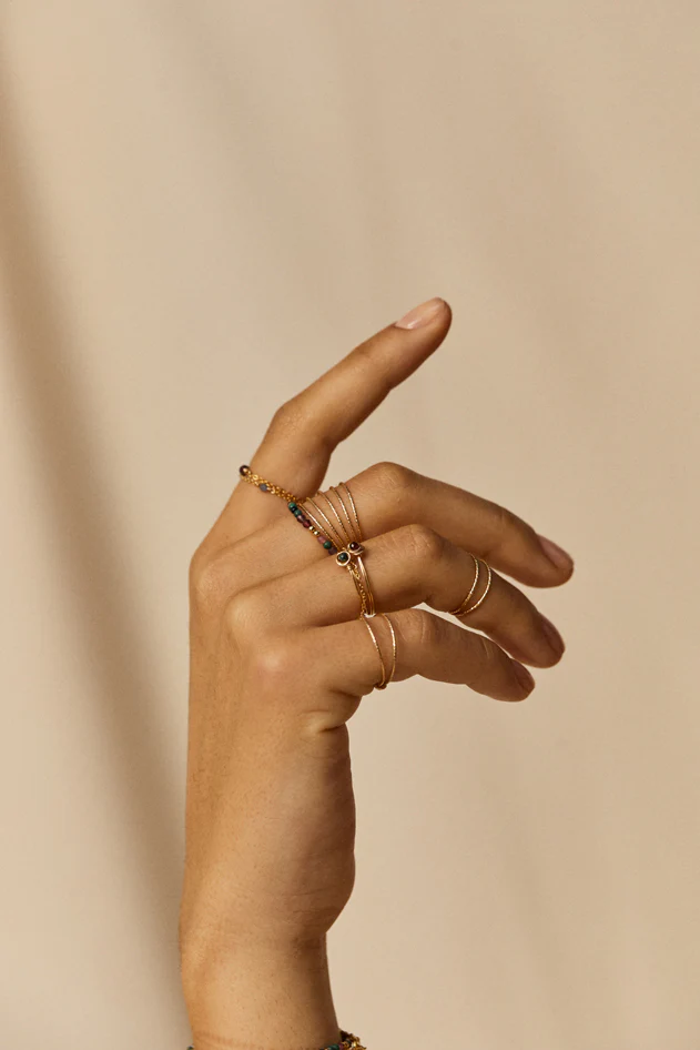 Bague double Éclat phalange - Image 5