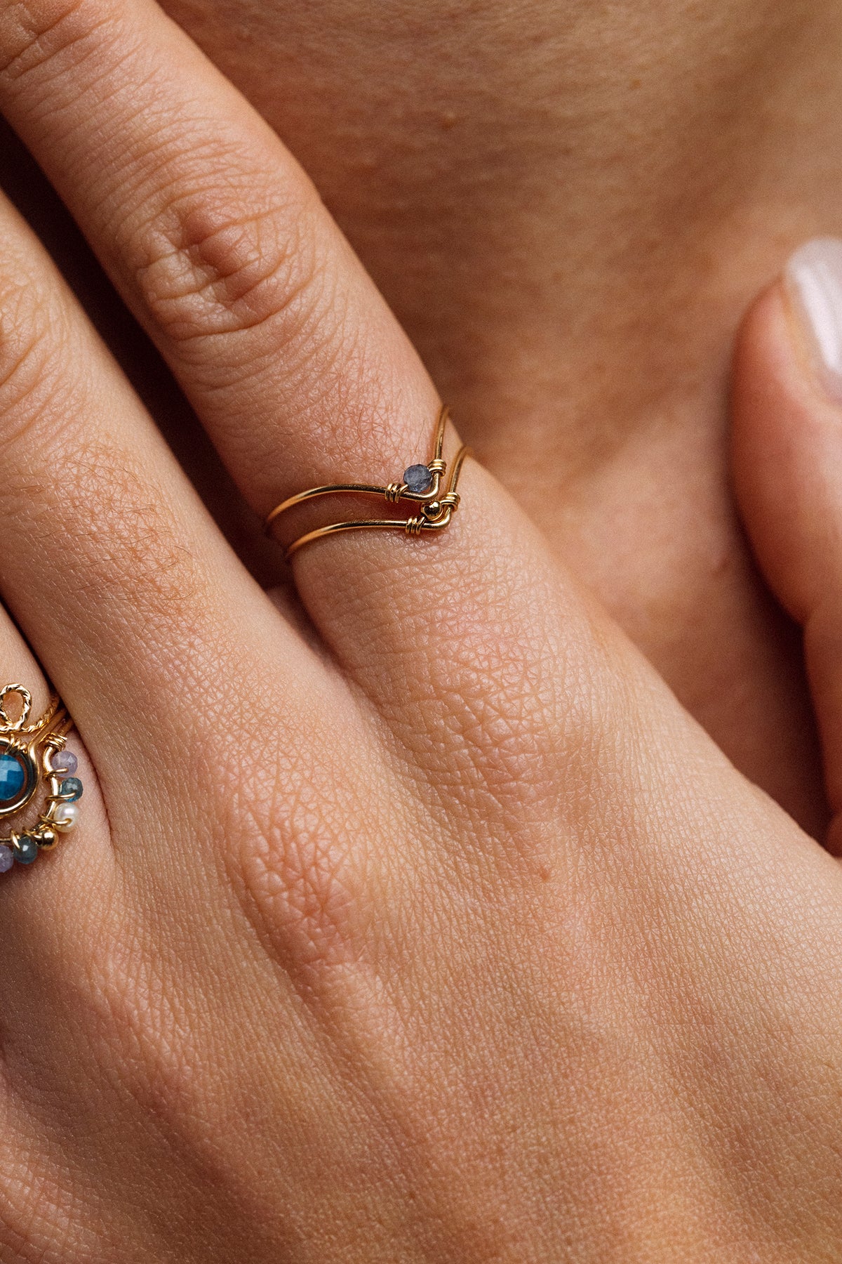 Bague Chevron - Saphir - Image 2