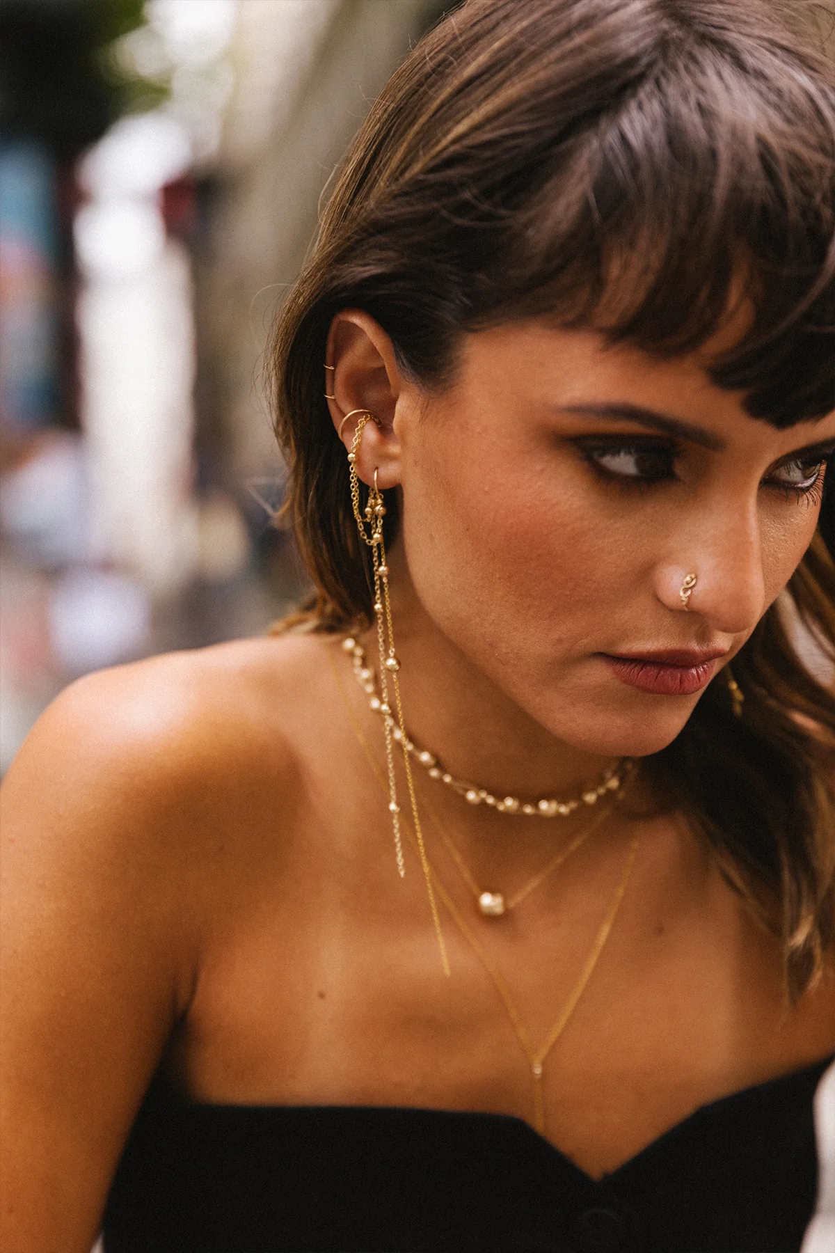 Faux piercing Maia - Or - Image 5