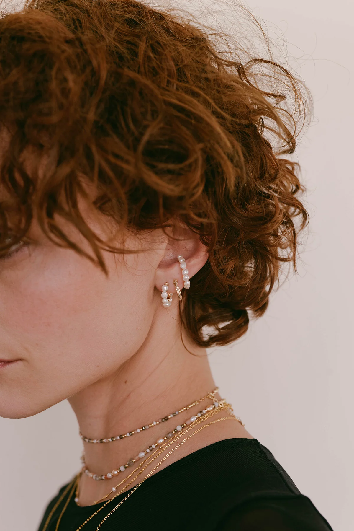 Faux piercing Bouton - Perles de culture - Image 6