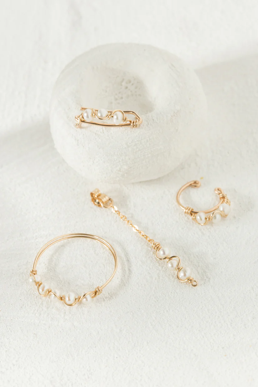 Faux piercing Vague - Perles de culture - Image 4