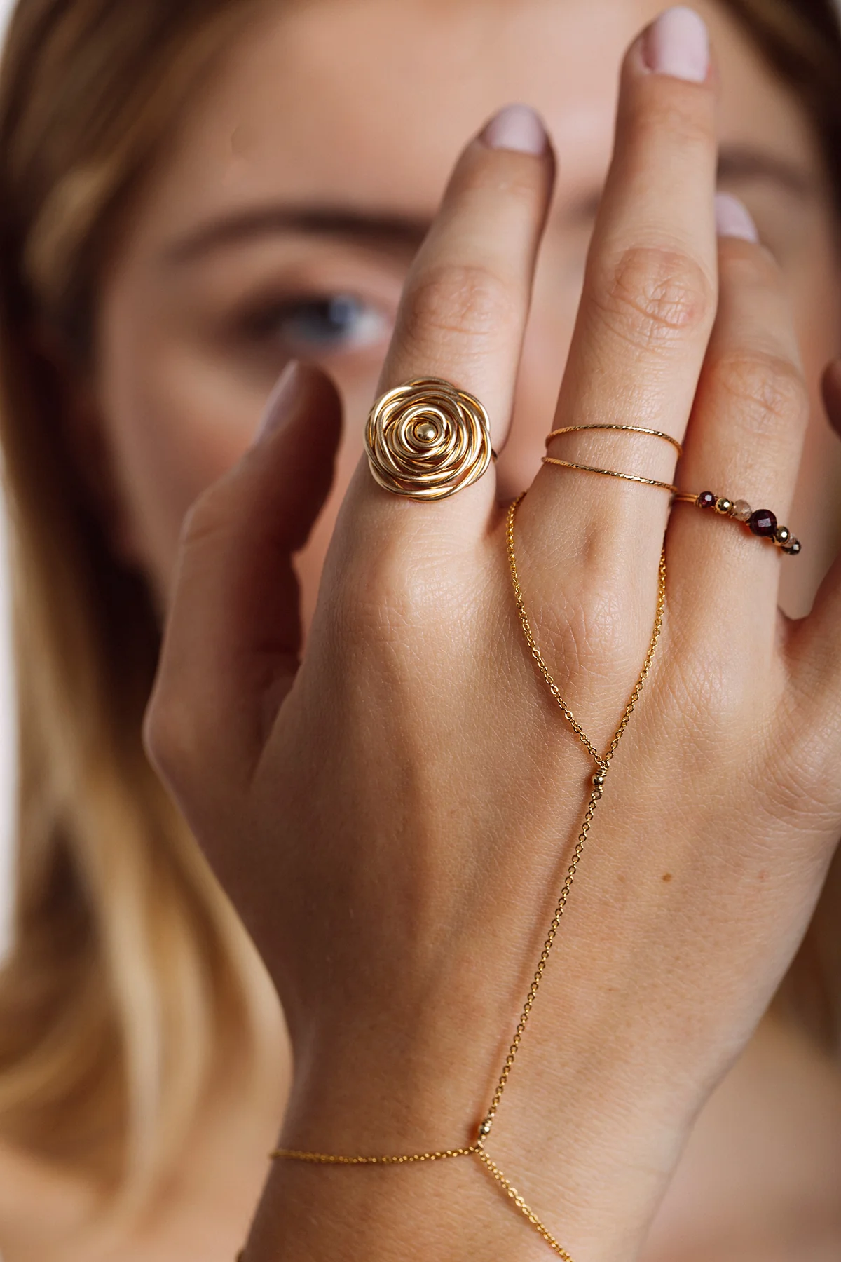 Maxi Bague Rosa - Or - Image 5