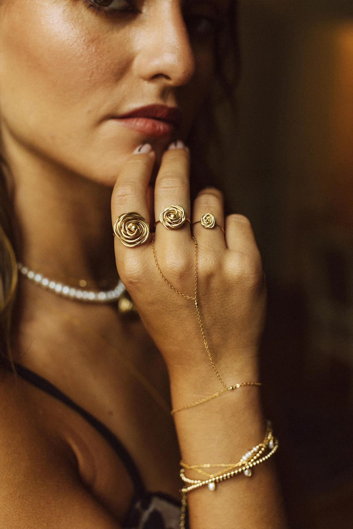Moyenne Bague Rosa - Or - Image 4