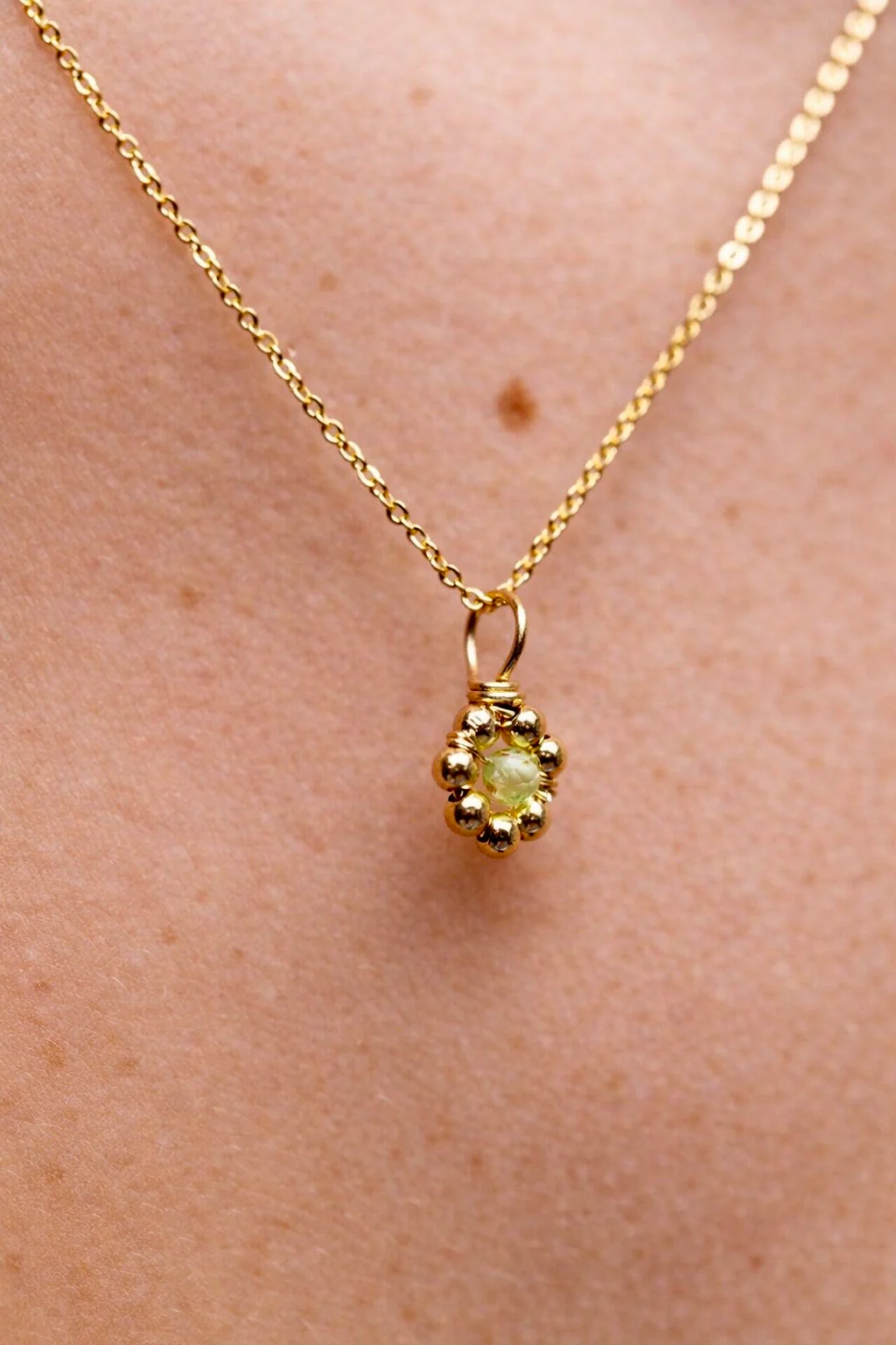 Pendentif Daisy - Peridot - Image 2