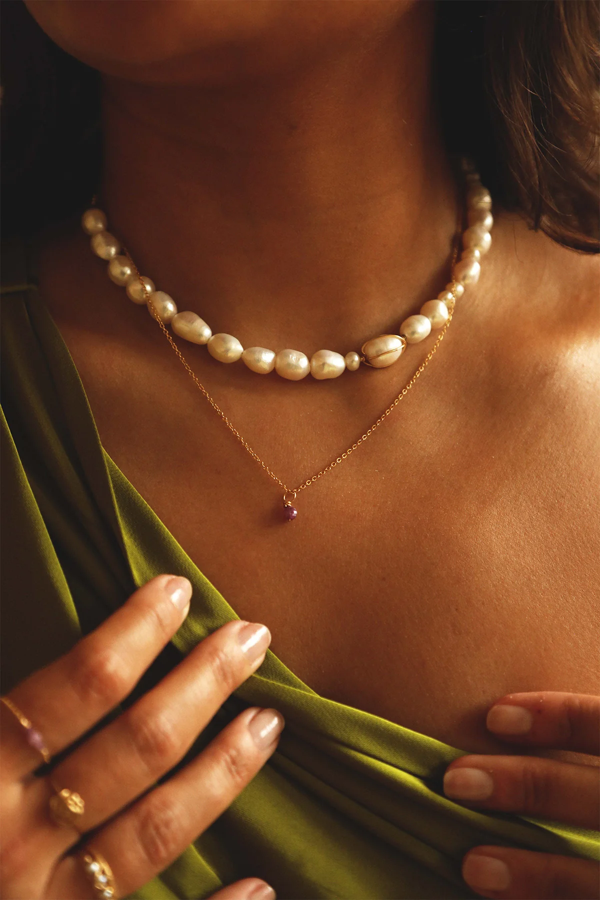 Mini pendentif Stella - Rubis - Image 4
