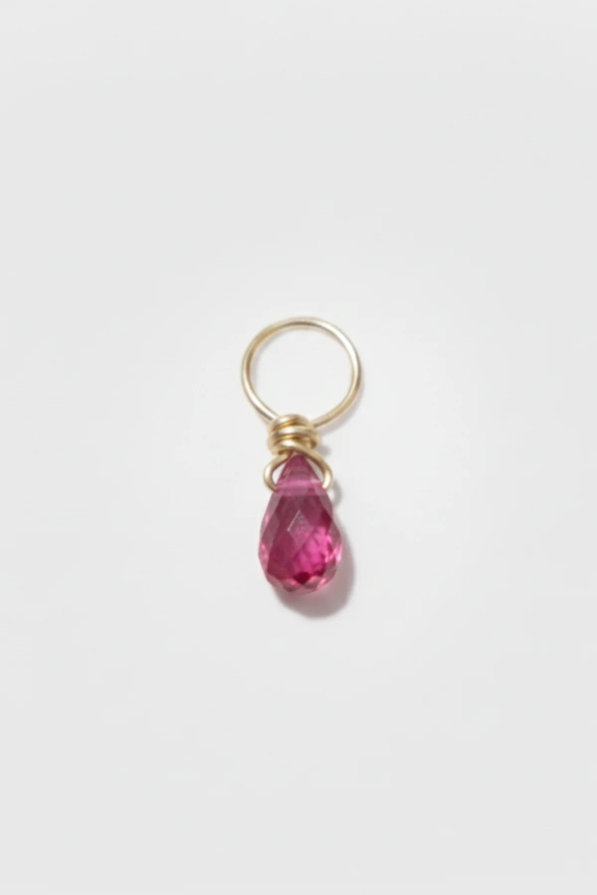 Pendentif Mia - Or 750‰ - Saphir rose foncé