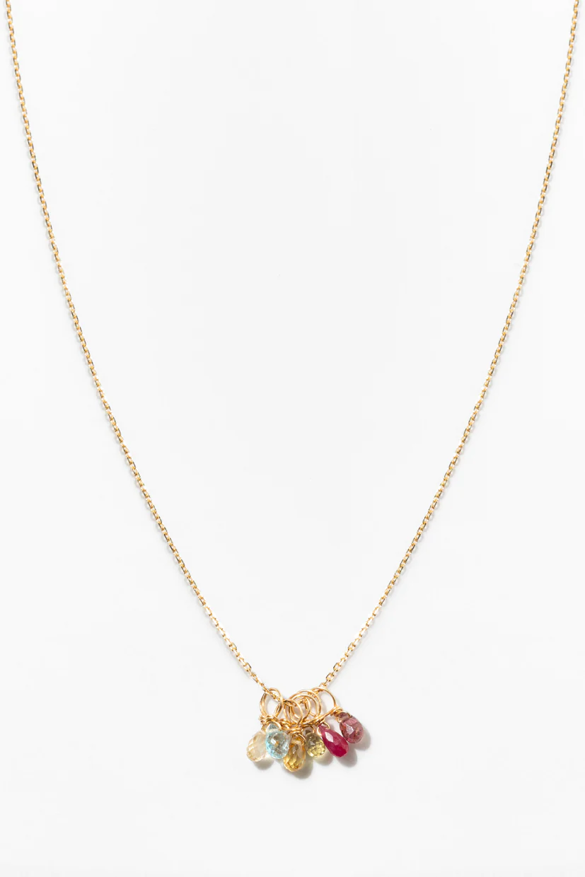 Pendentif Mia - Or 750‰ - Saphir vert clair - Image 3