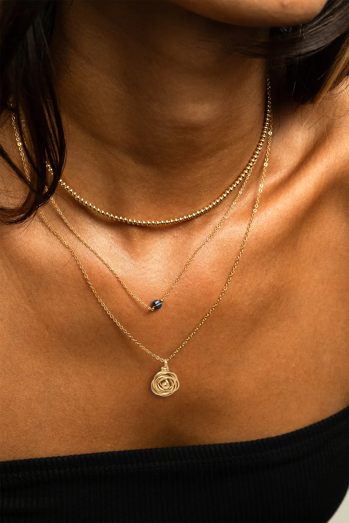 Pendentif Rosa Moyen - Or - Image 4