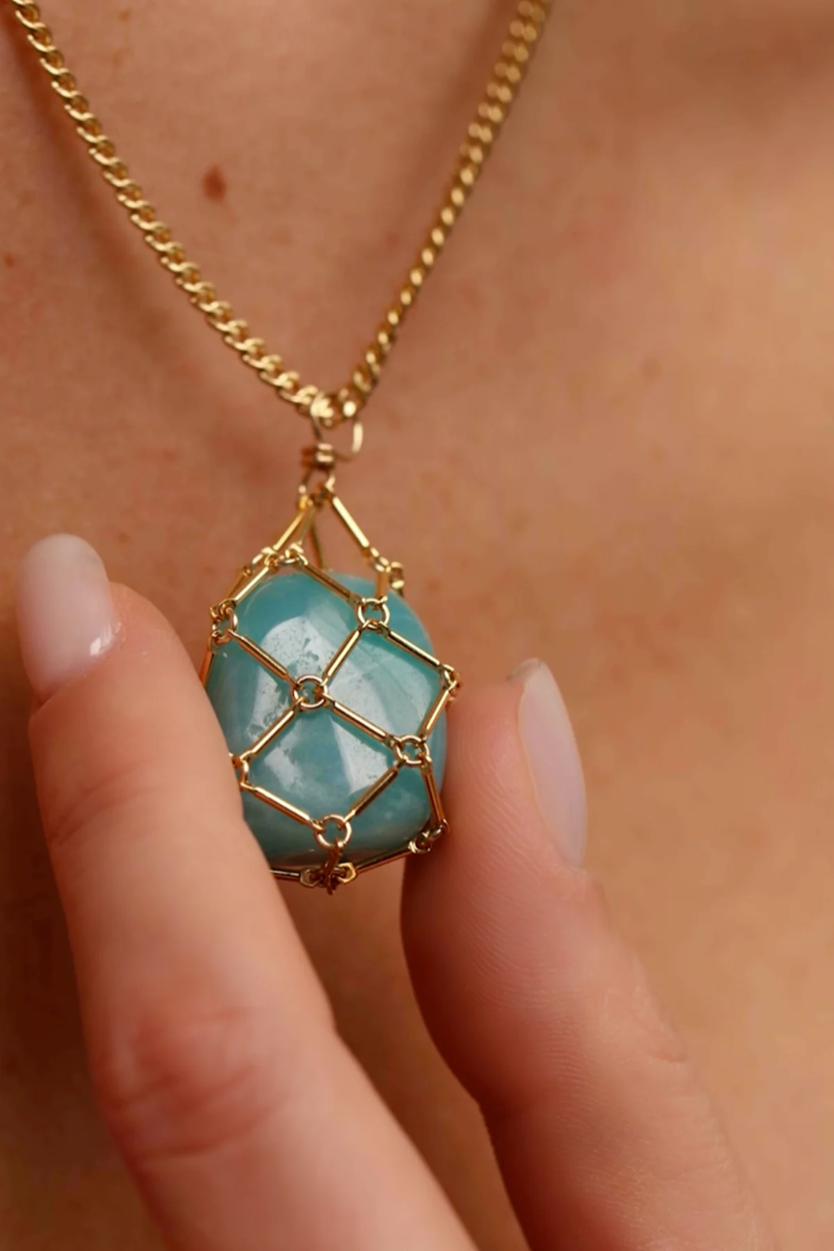 Pendentif Secret - Amazonite - Image 5